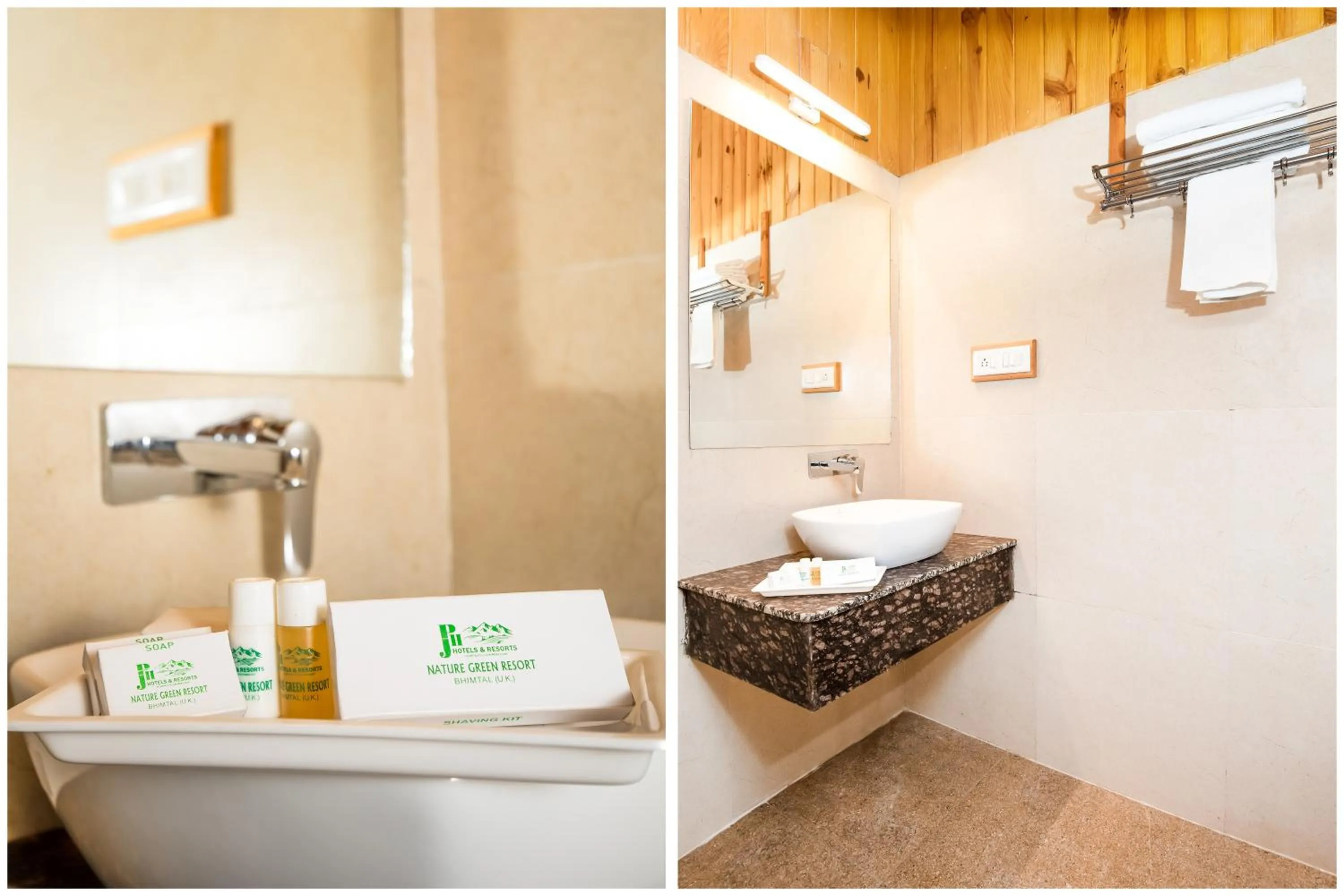 Shower in The Nature's Green Resort, Bhimtal, Nainital