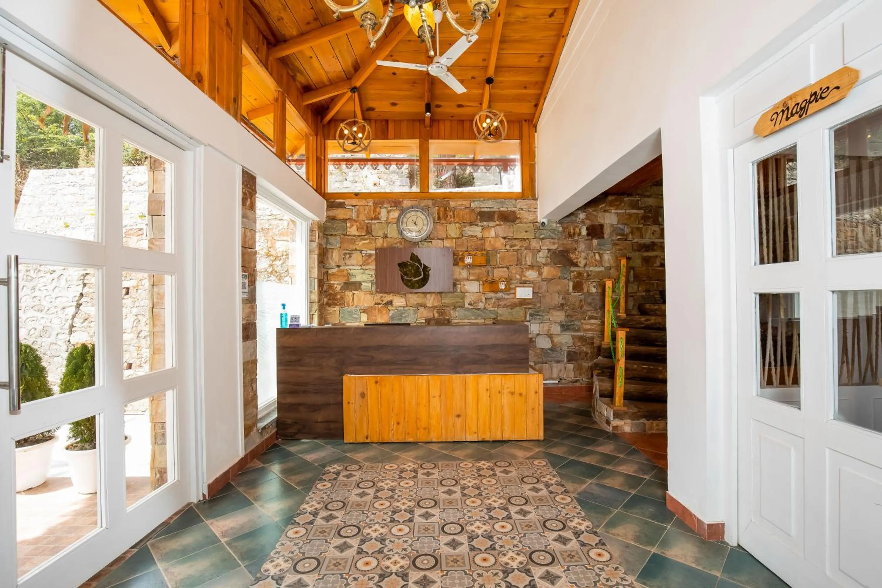 Lobby or reception in The Nature's Green Resort, Bhimtal, Nainital