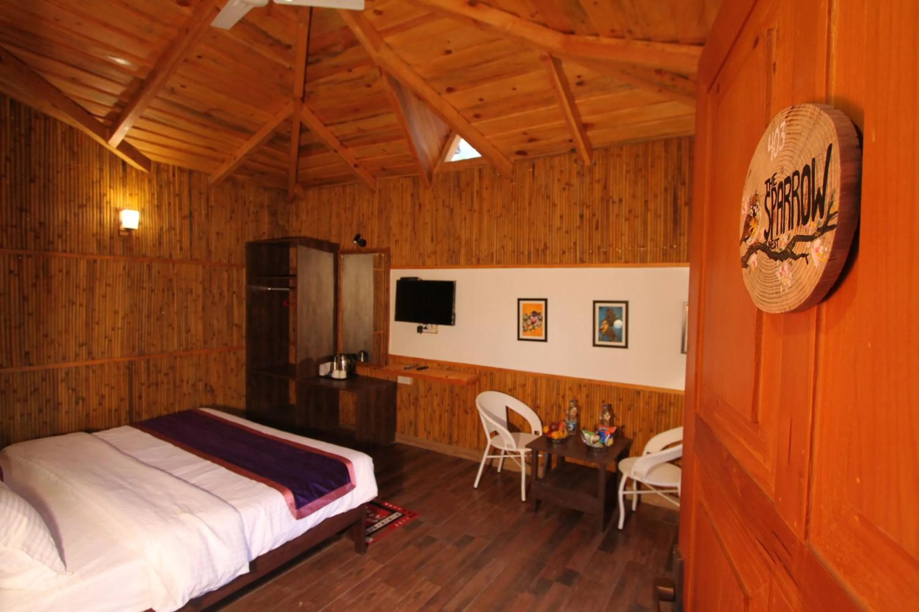 Bathroom, Bed in The Nature's Green Resort, Bhimtal, Nainital