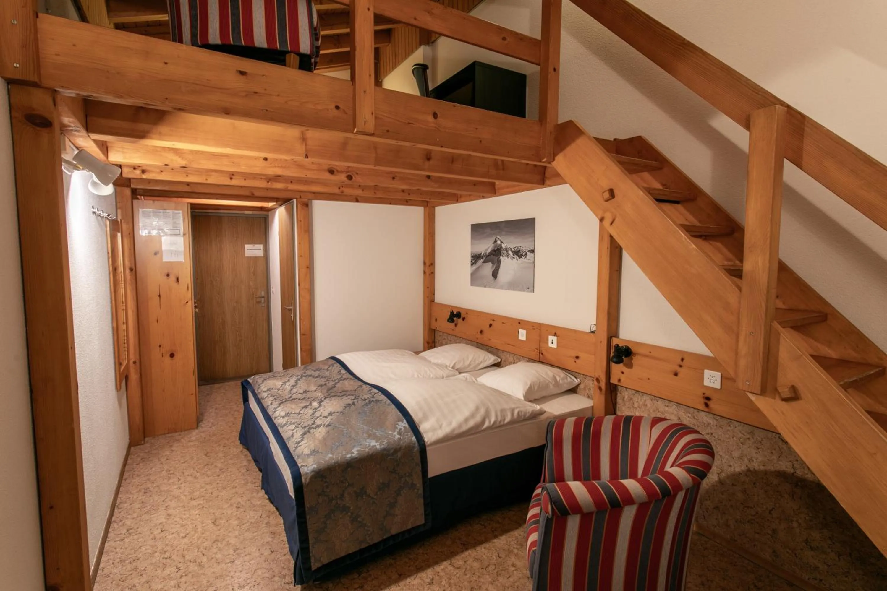 Bed in Hôtel Les Sources