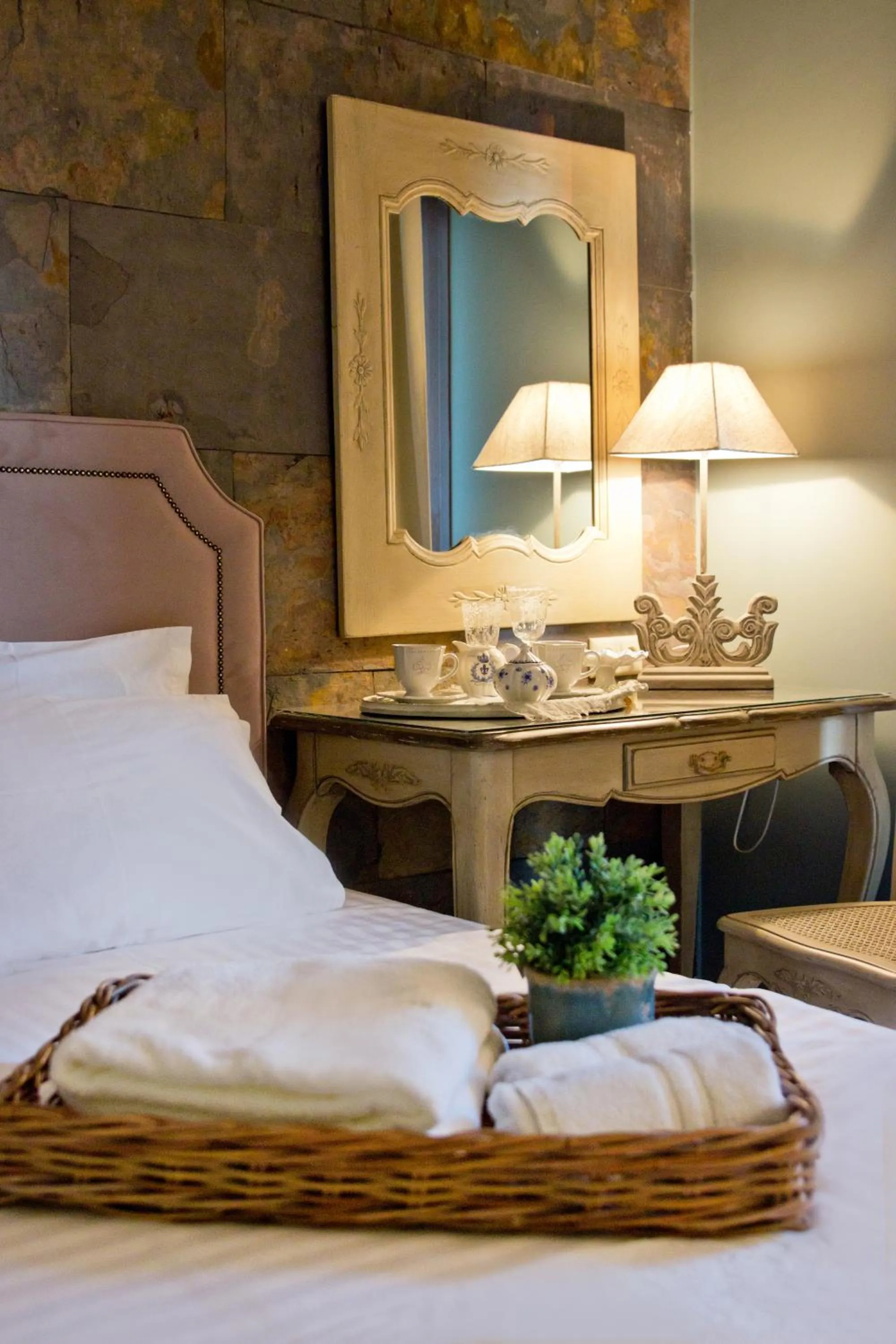 Night, Bed in Hotel Galini