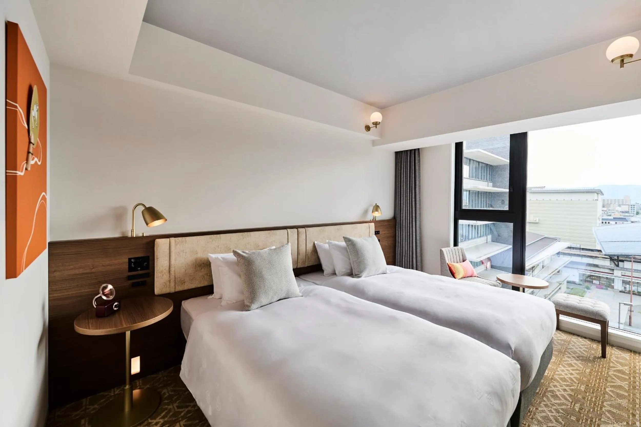 Photo of the whole room, Bed in The Royal Park Canvas - Kyoto Nijo