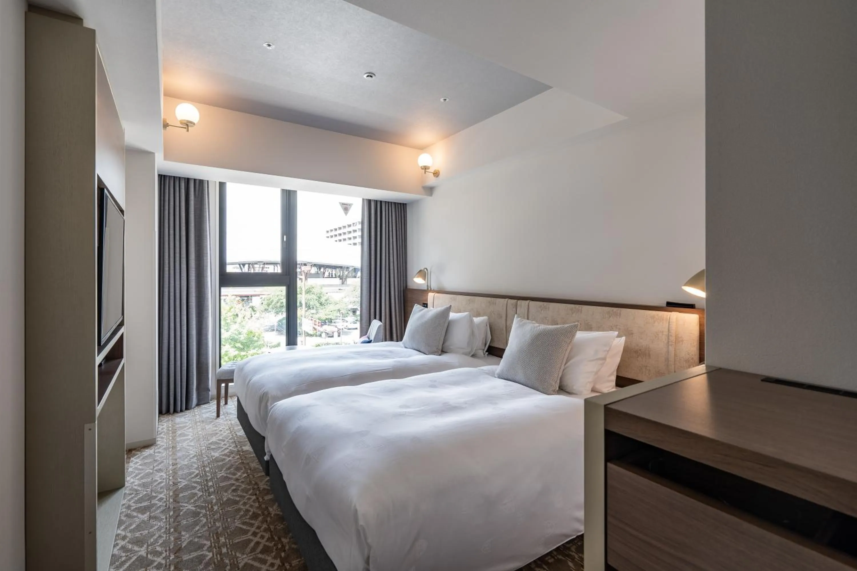 Photo of the whole room, Bed in The Royal Park Canvas - Kyoto Nijo