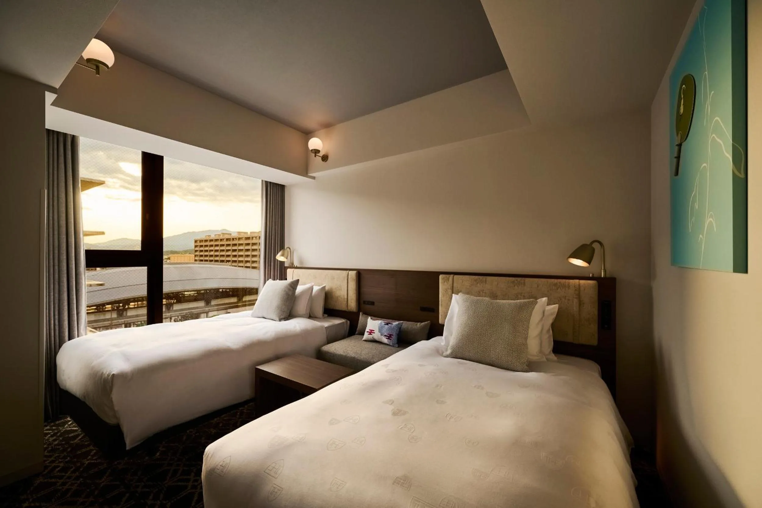 Photo of the whole room, Bed in The Royal Park Canvas - Kyoto Nijo