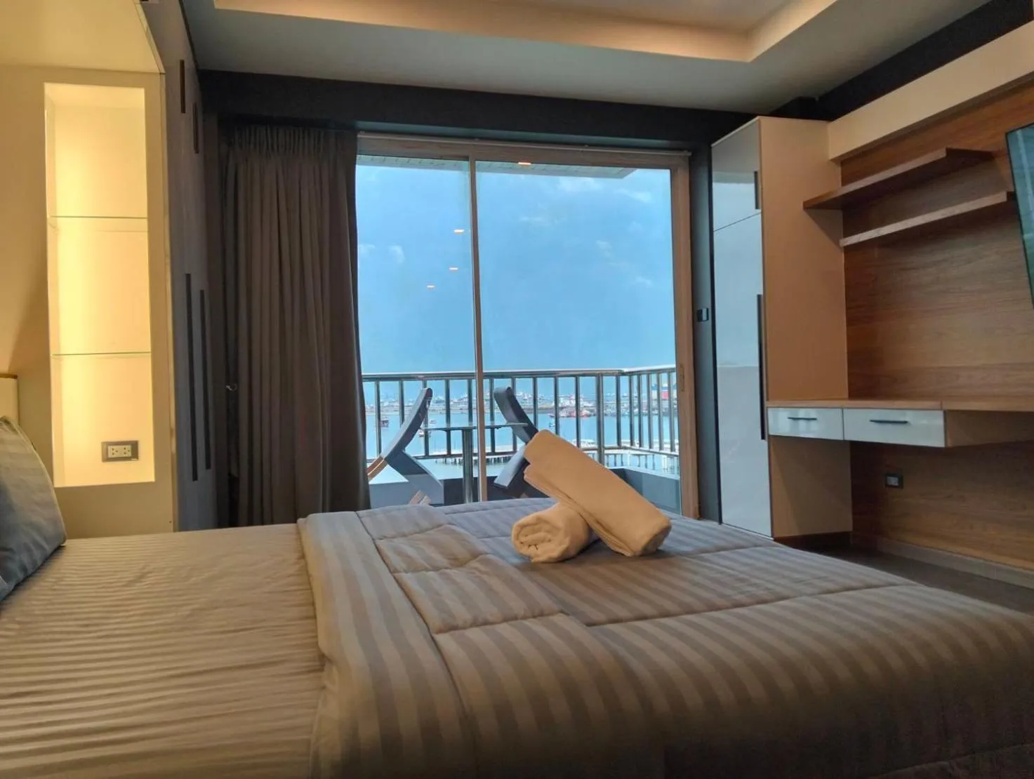 Bed in โรงแรม ชาโตว์วิสต้า