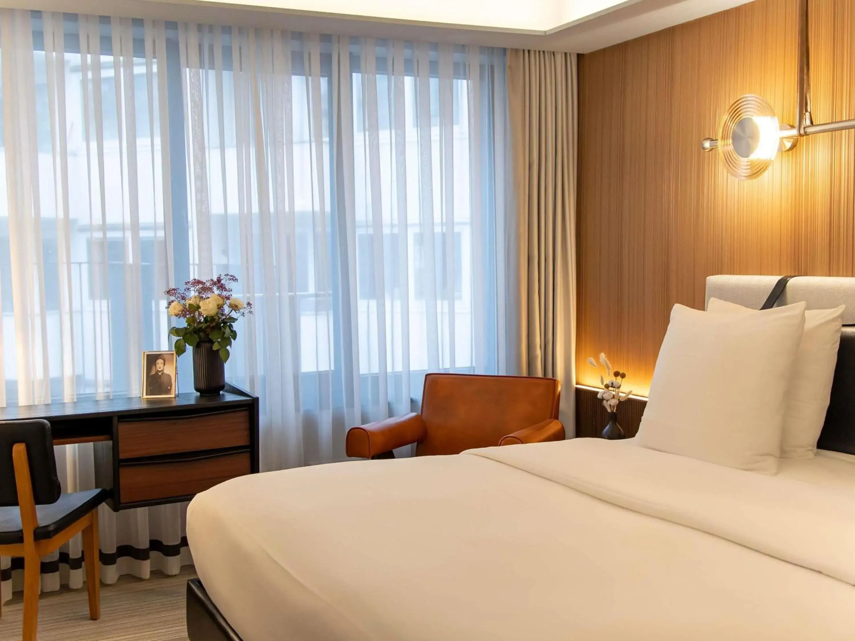 Bedroom, Bed in MUZE Hotel Dusseldorf - Handwritten Collection Bedroom, Bed in MUZE Hotel Dusseldorf - Handwritten Collection