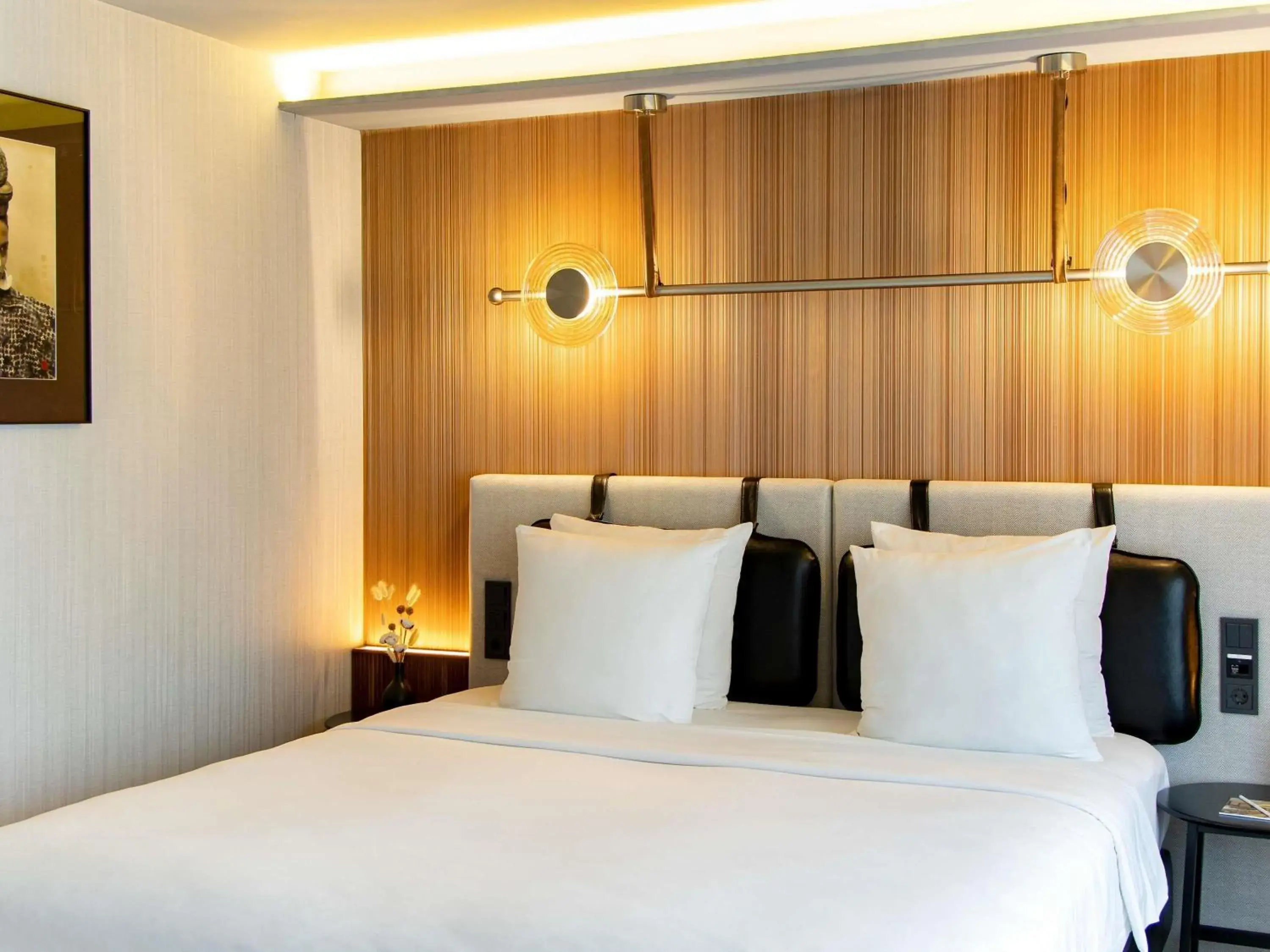 Bedroom, Bed in MUZE Hotel Dusseldorf - Handwritten Collection Bedroom, Bed in MUZE Hotel Dusseldorf - Handwritten Collection