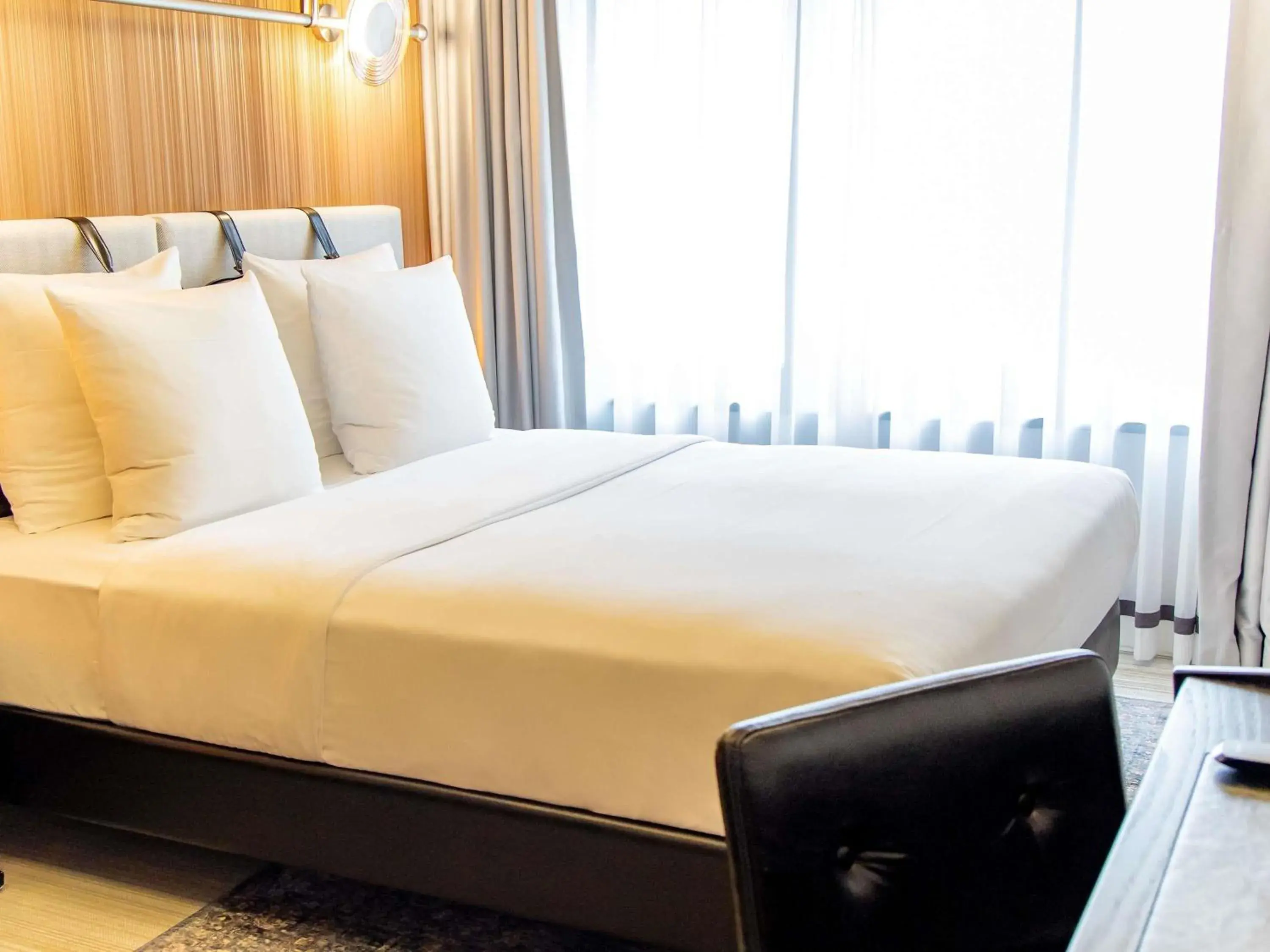 Bedroom, Bed in MUZE Hotel Dusseldorf - Handwritten Collection Bedroom, Bed in MUZE Hotel Dusseldorf - Handwritten Collection