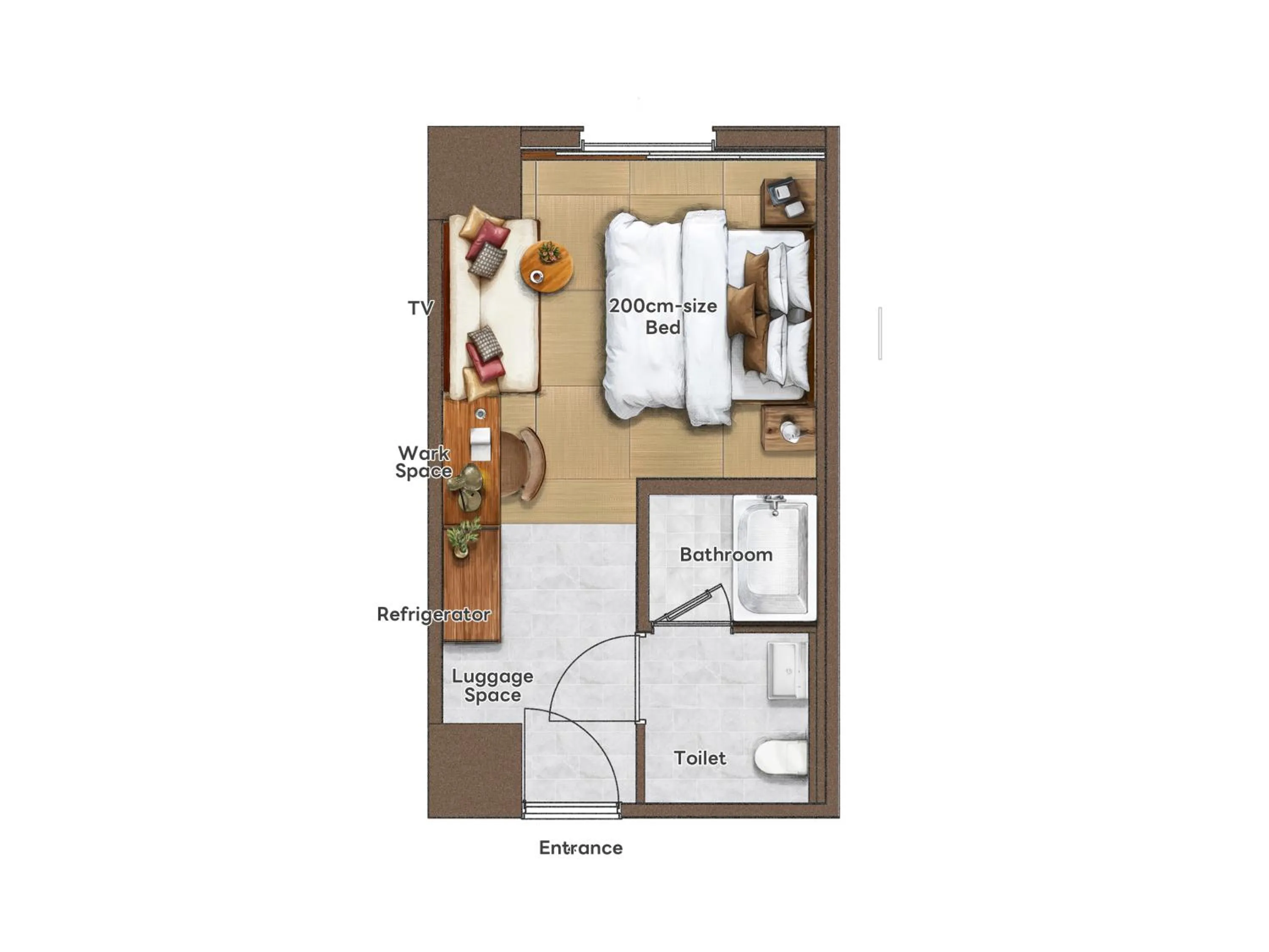 Floor plan in PROSTYLE RYOKAN Naha Kenchou Mae
