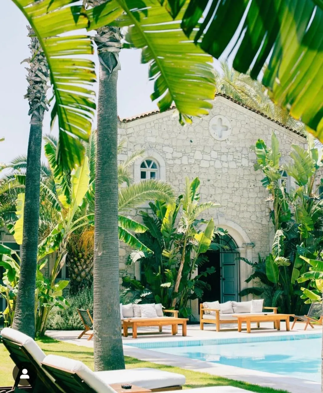 Garden view in Manastir Alacati Hotel