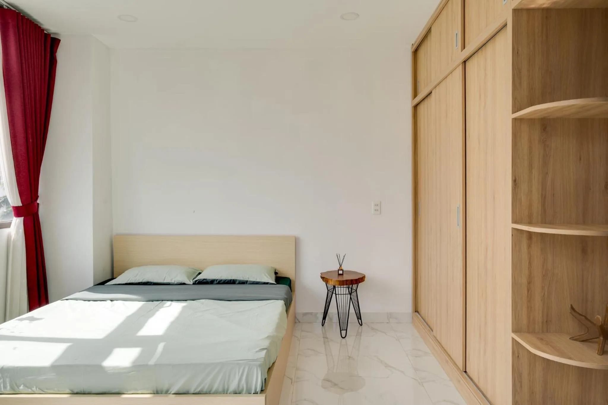 Bedroom, Bed in Cherry Apartment - Thao Dien Centre