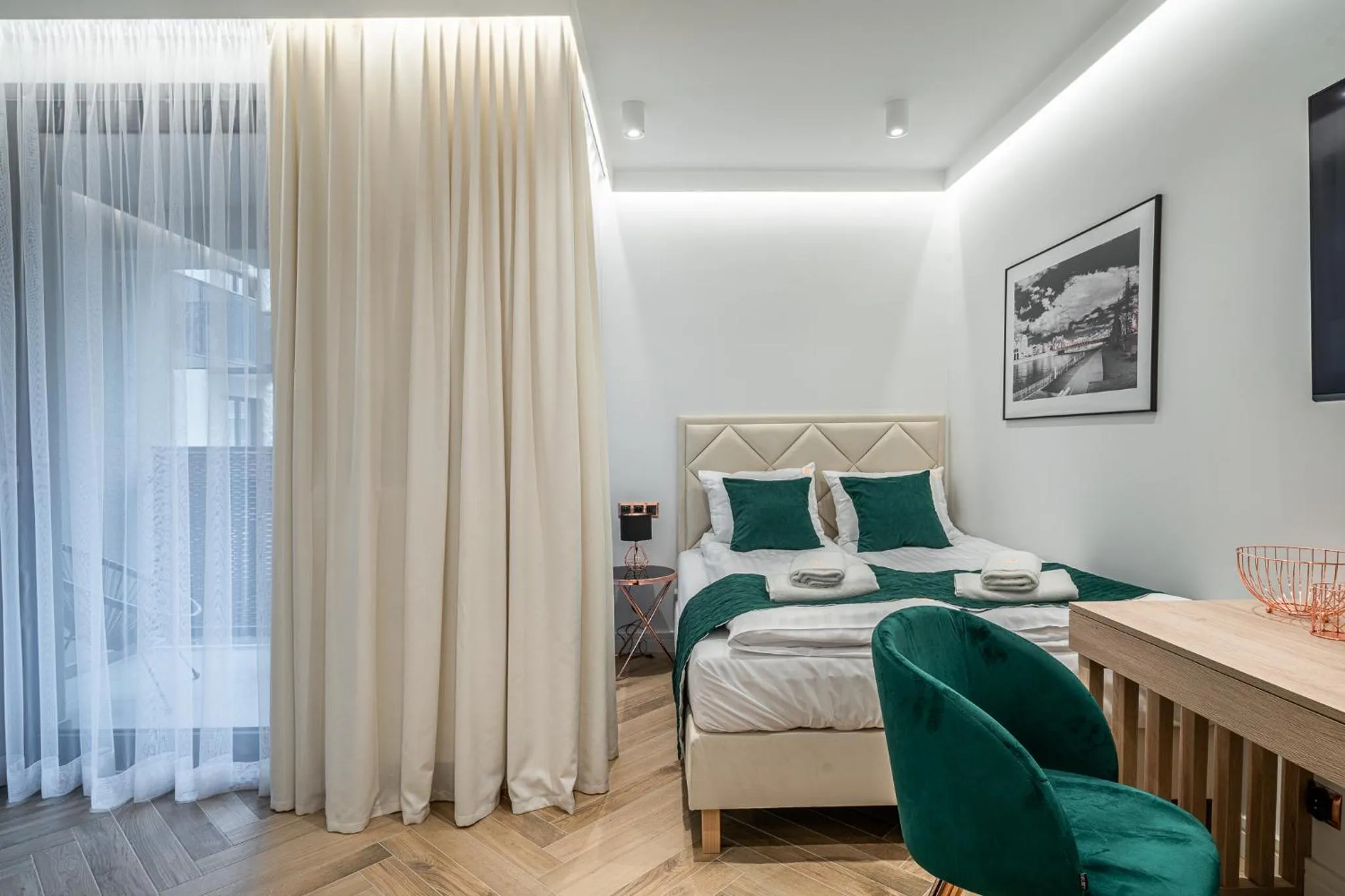 Bed in RentPlanet - Apartamenty Jagiełły
