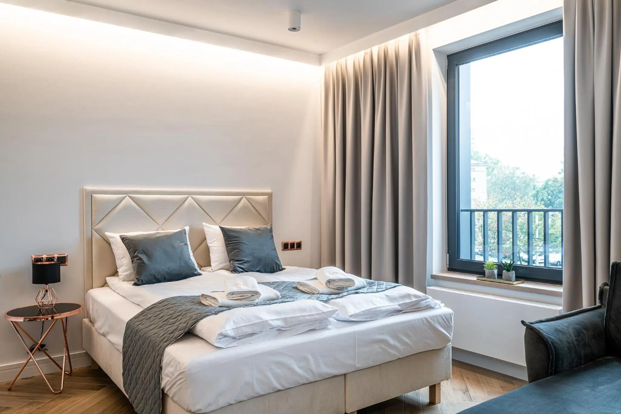 Bed in RentPlanet - Apartamenty Jagiełły