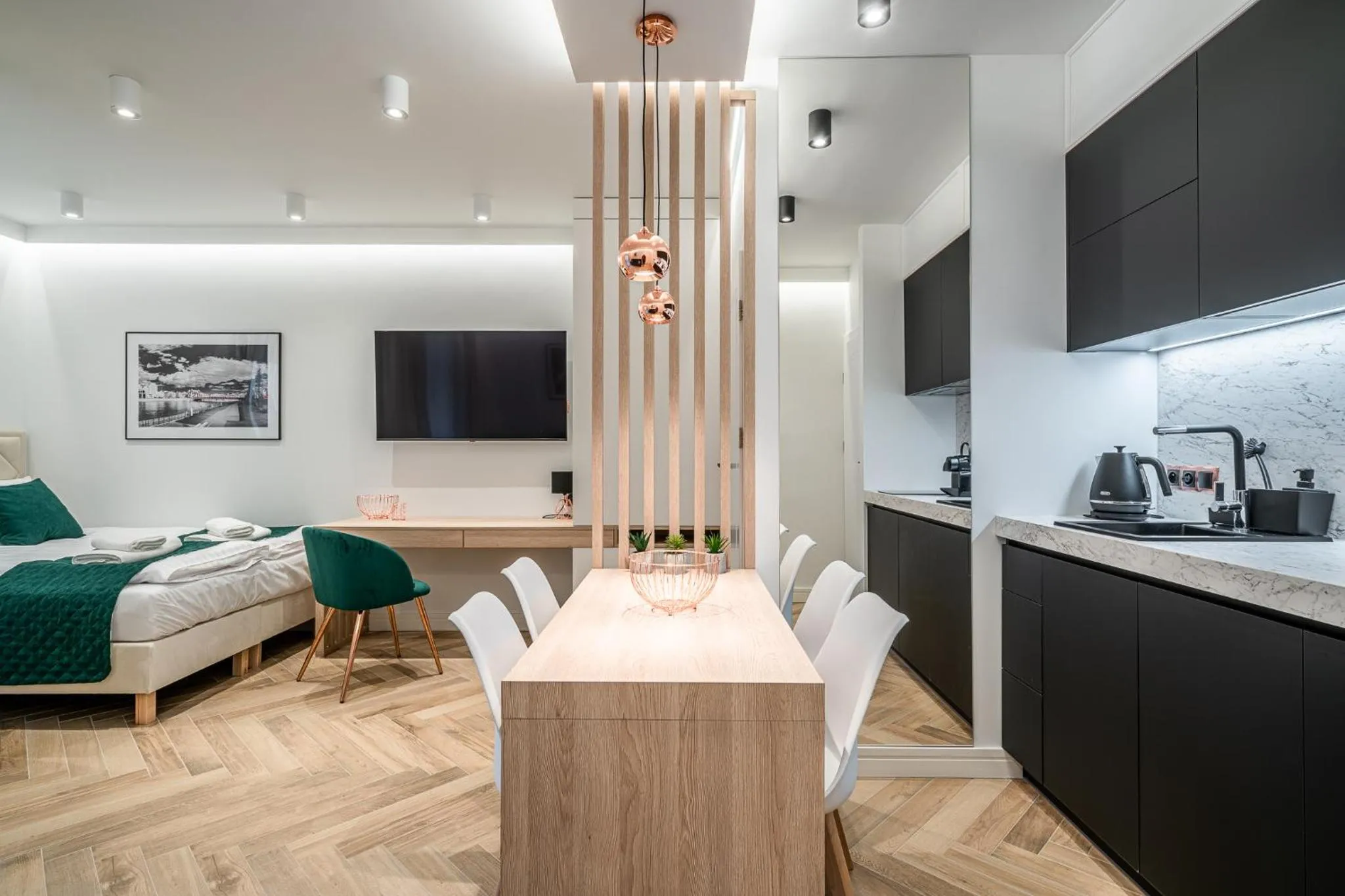 Kitchen or kitchenette in RentPlanet - Apartamenty Jagiełły