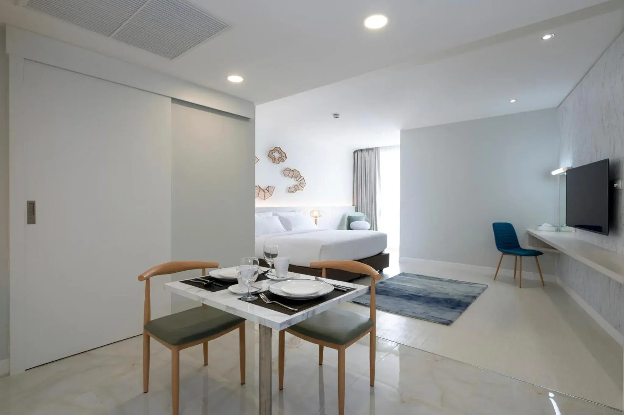 Dining area, Bed in VELA Dhi Udon Thani Dining area, Bed in VELA Dhi Udon Thani