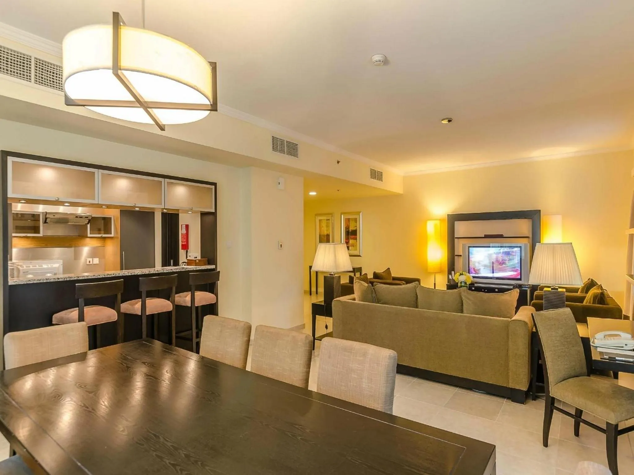 Seating area in Nuran Marina