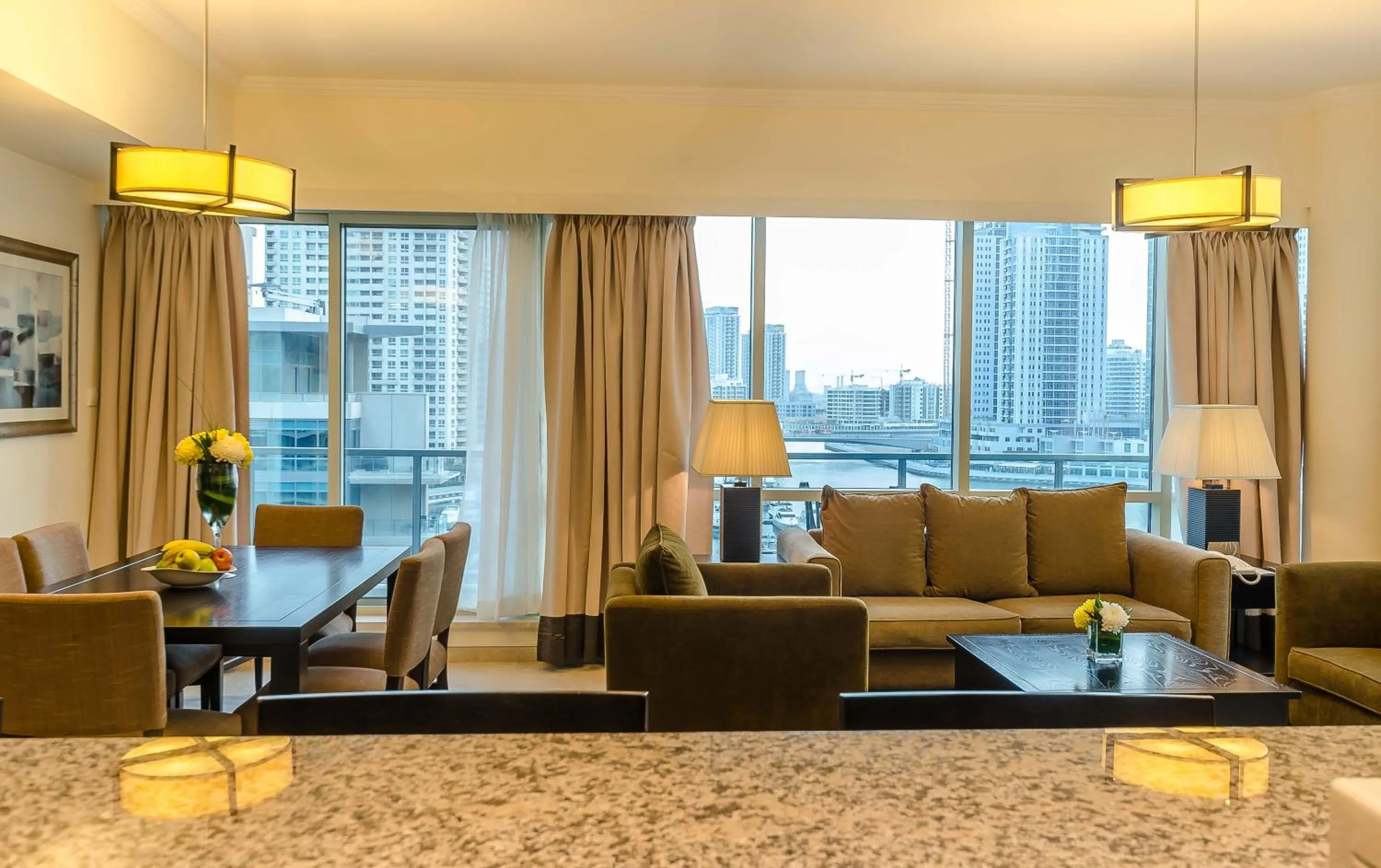 Living room in Nuran Marina