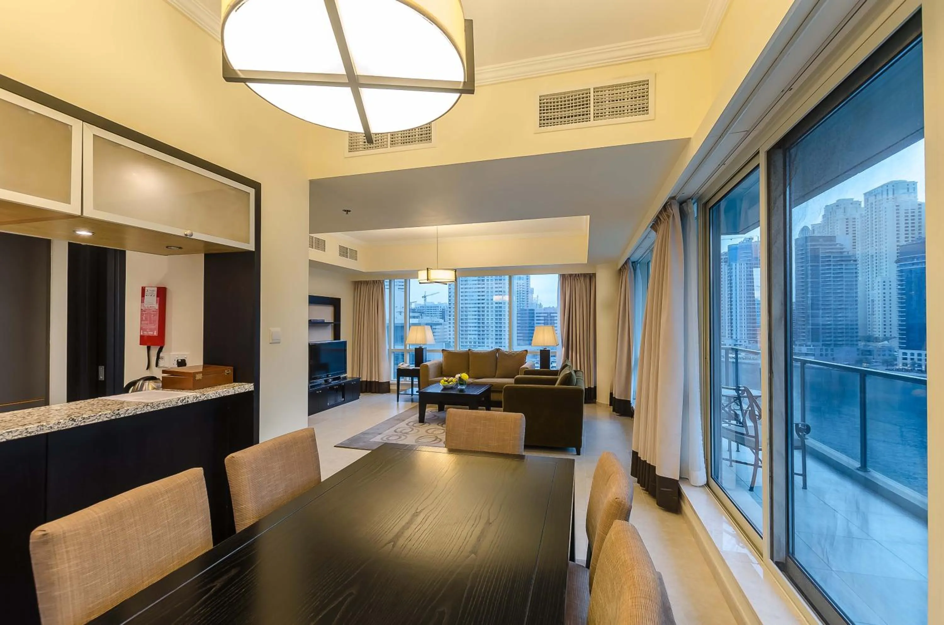 Dining area in Nuran Marina