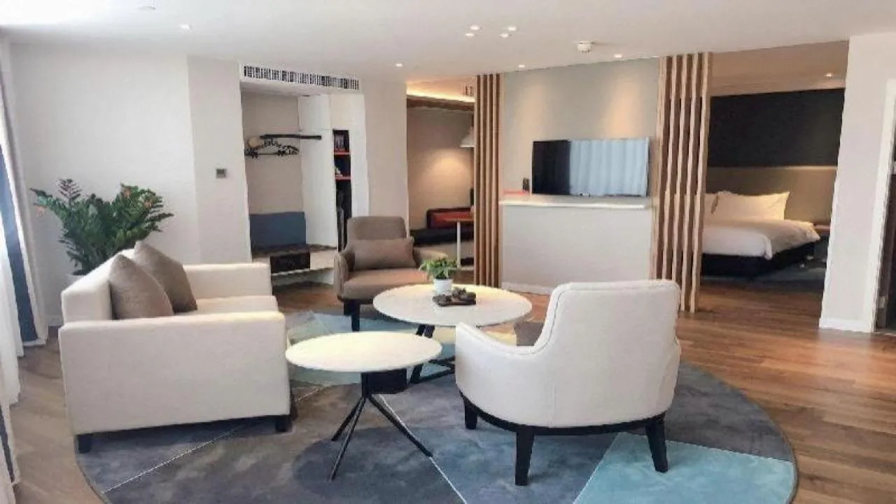 View (from property/room), Bed in Holiday Inn Express Quanzhou City Center by IHG