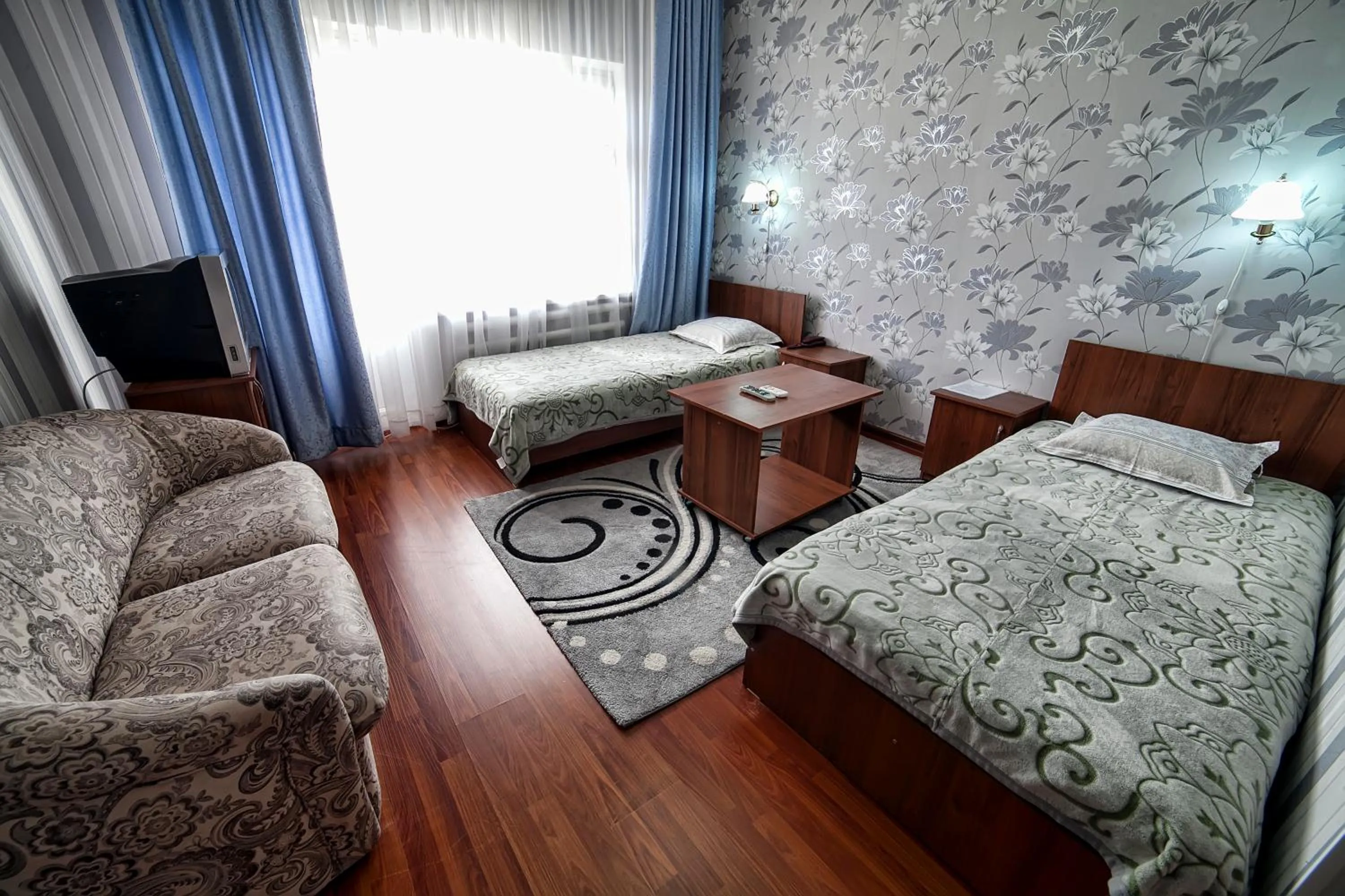 Bed in Hotel Osh-Nuru