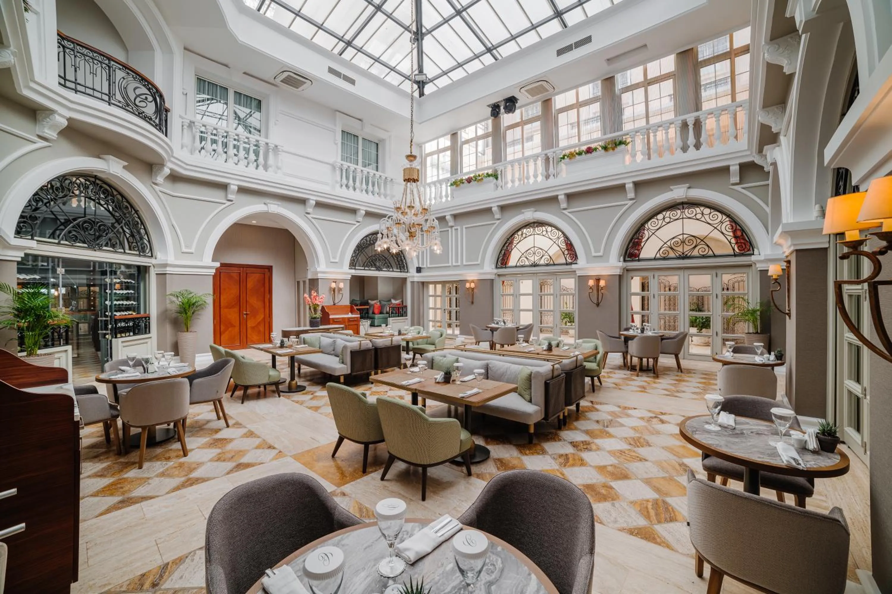 Inner courtyard view in The Arkin Colony Hotel
