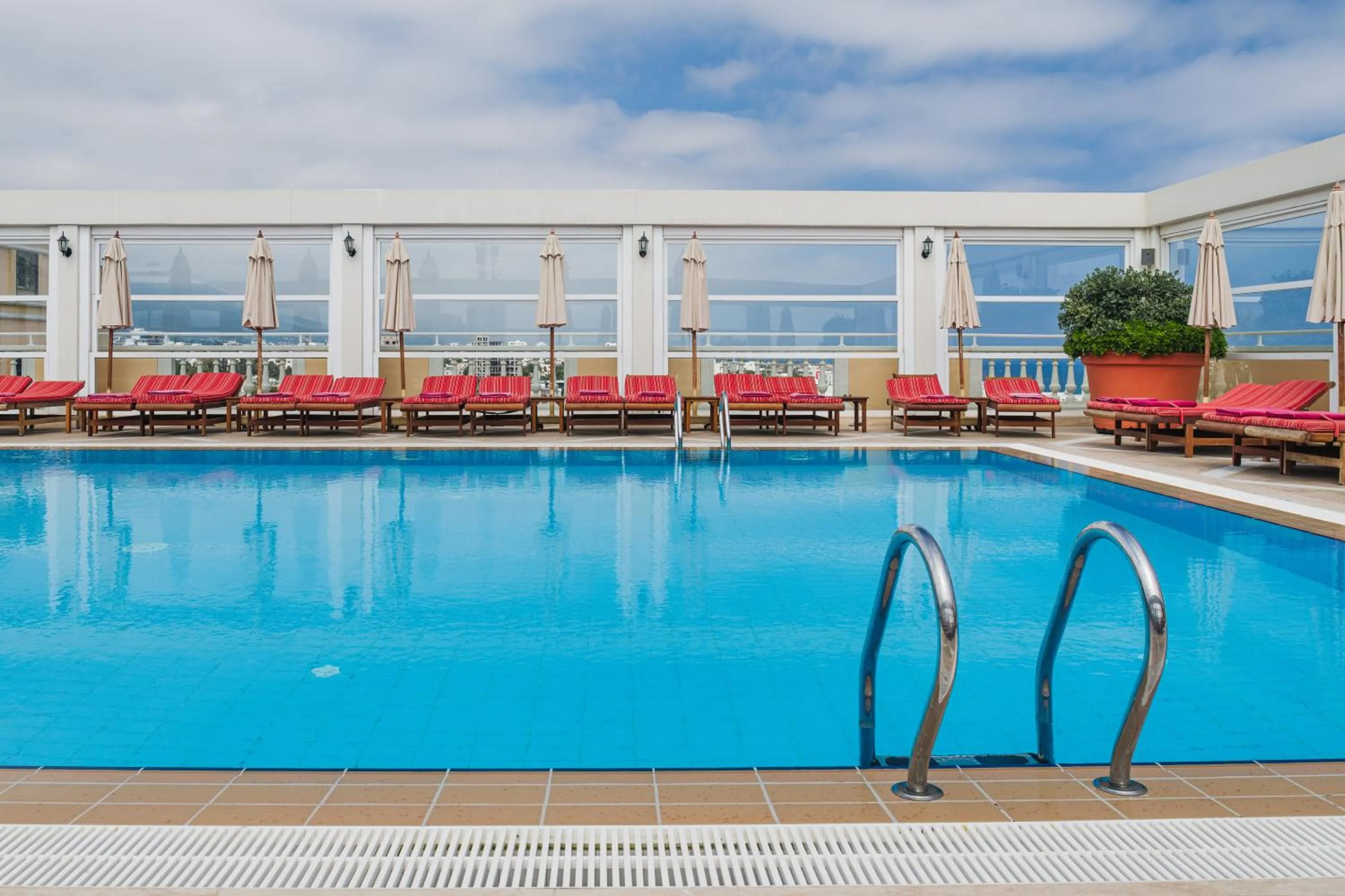 Pool view in The Arkin Colony Hotel