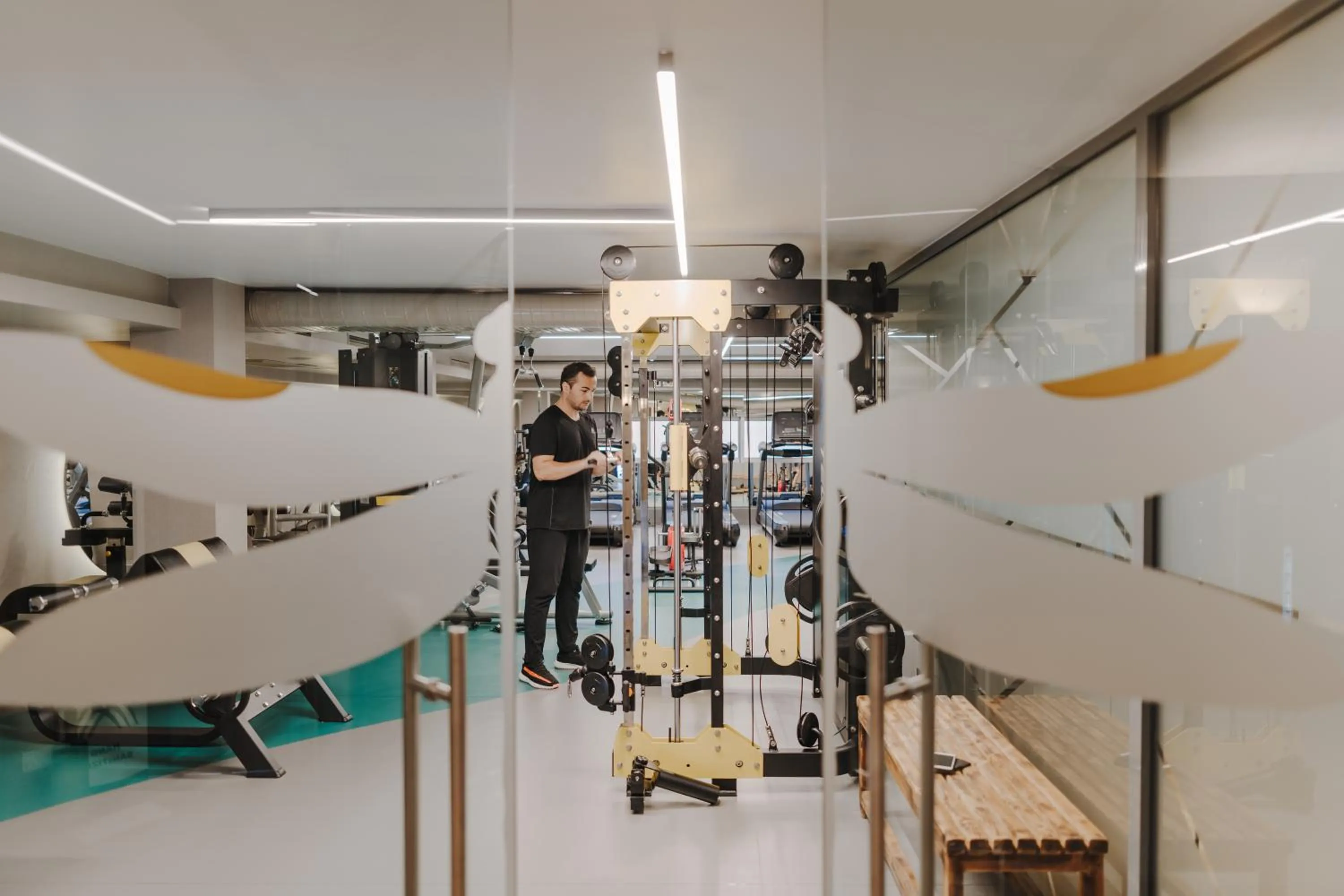 Fitness centre/facilities in The Arkin Colony Hotel