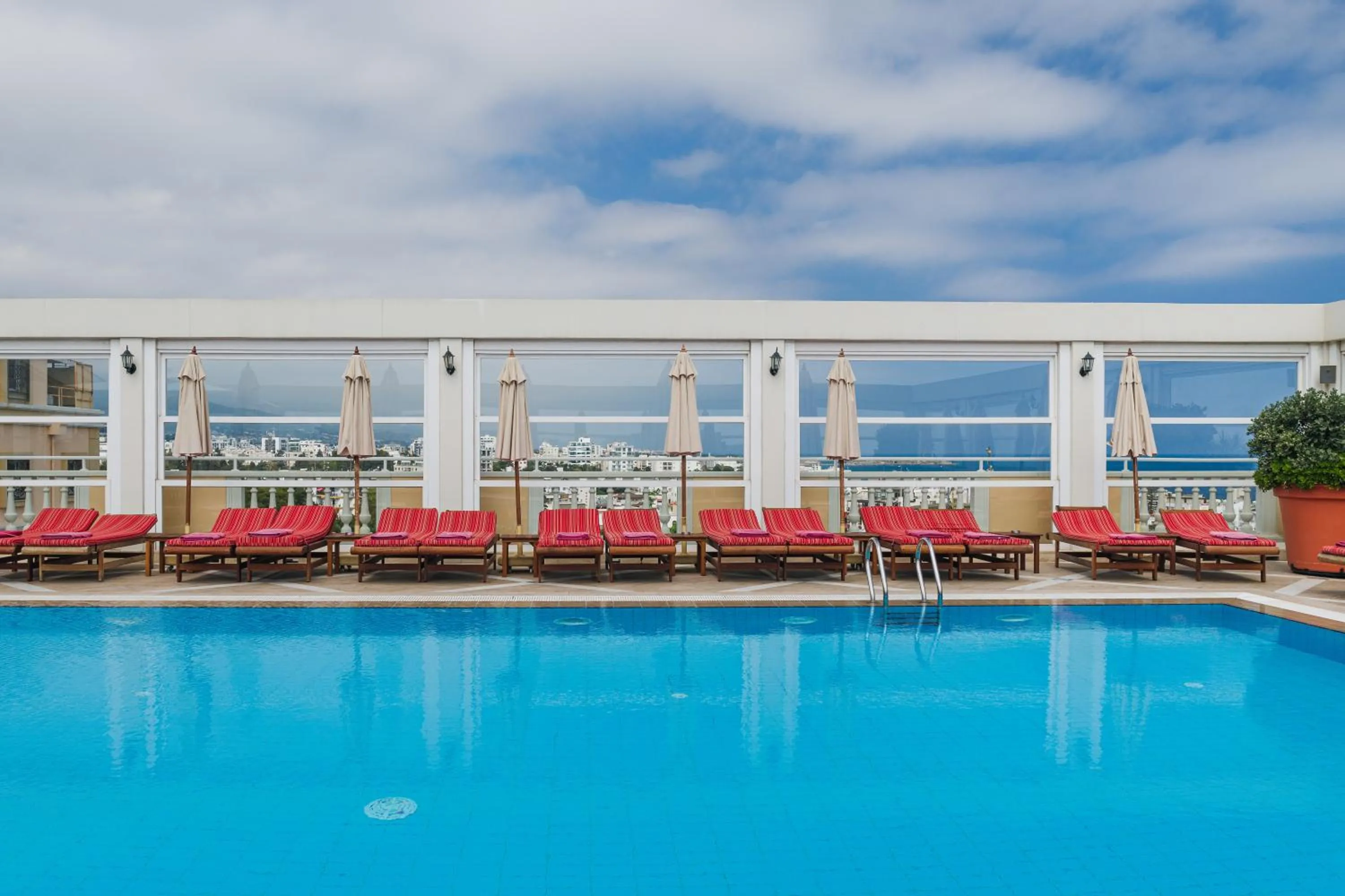 Pool view in The Arkin Colony Hotel