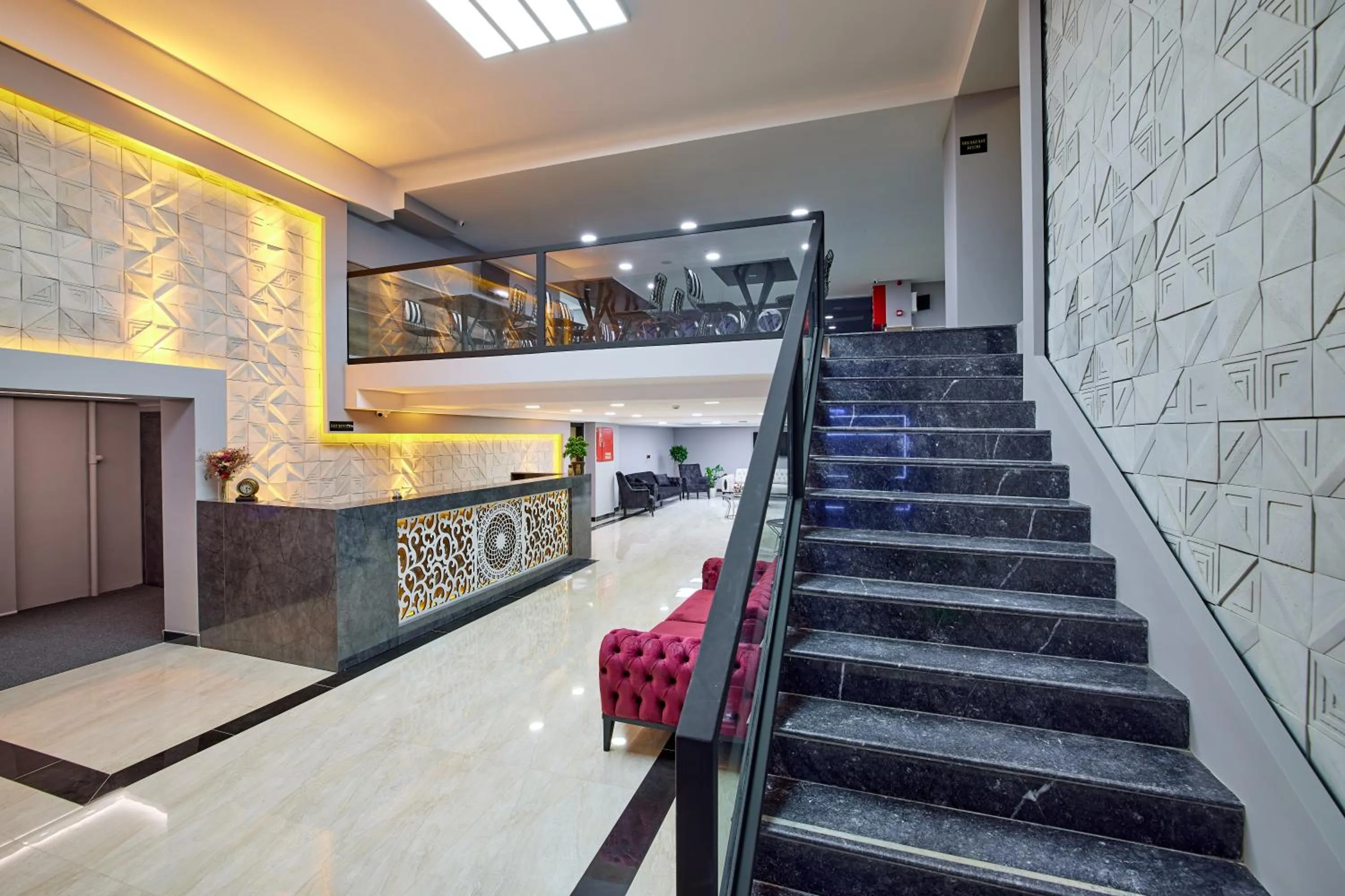 Lobby or reception in The Bold Hotel