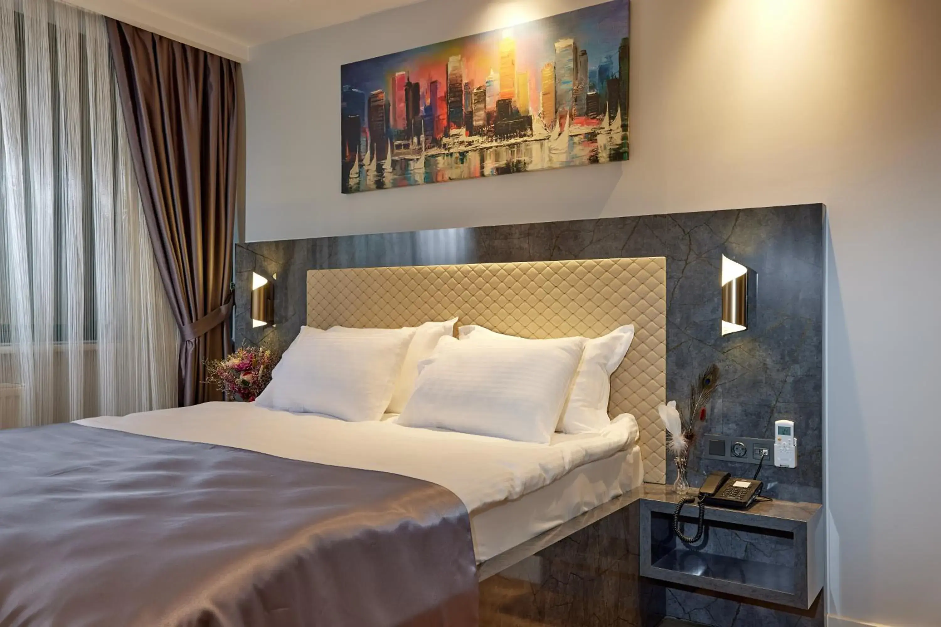 Bed in The Bold Hotel Bed in The Bold Hotel