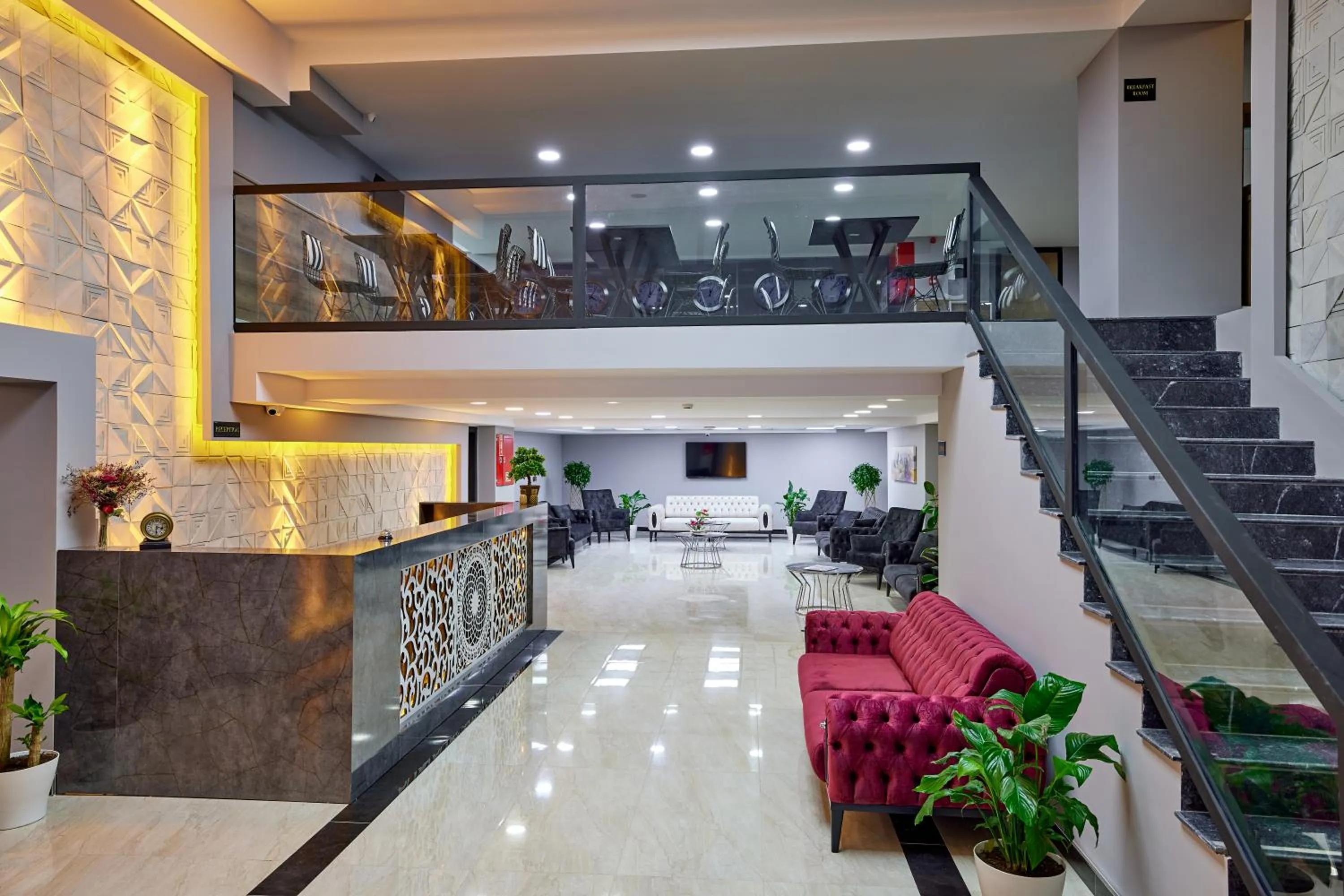 Lobby or reception in The Bold Hotel