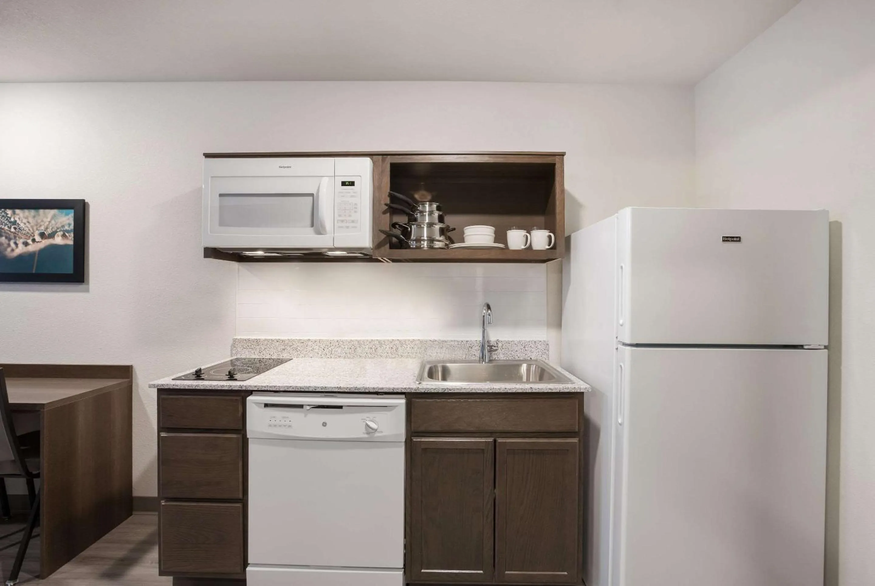 Kitchen or kitchenette in WoodSpring Suites Detroit Madison Heights
