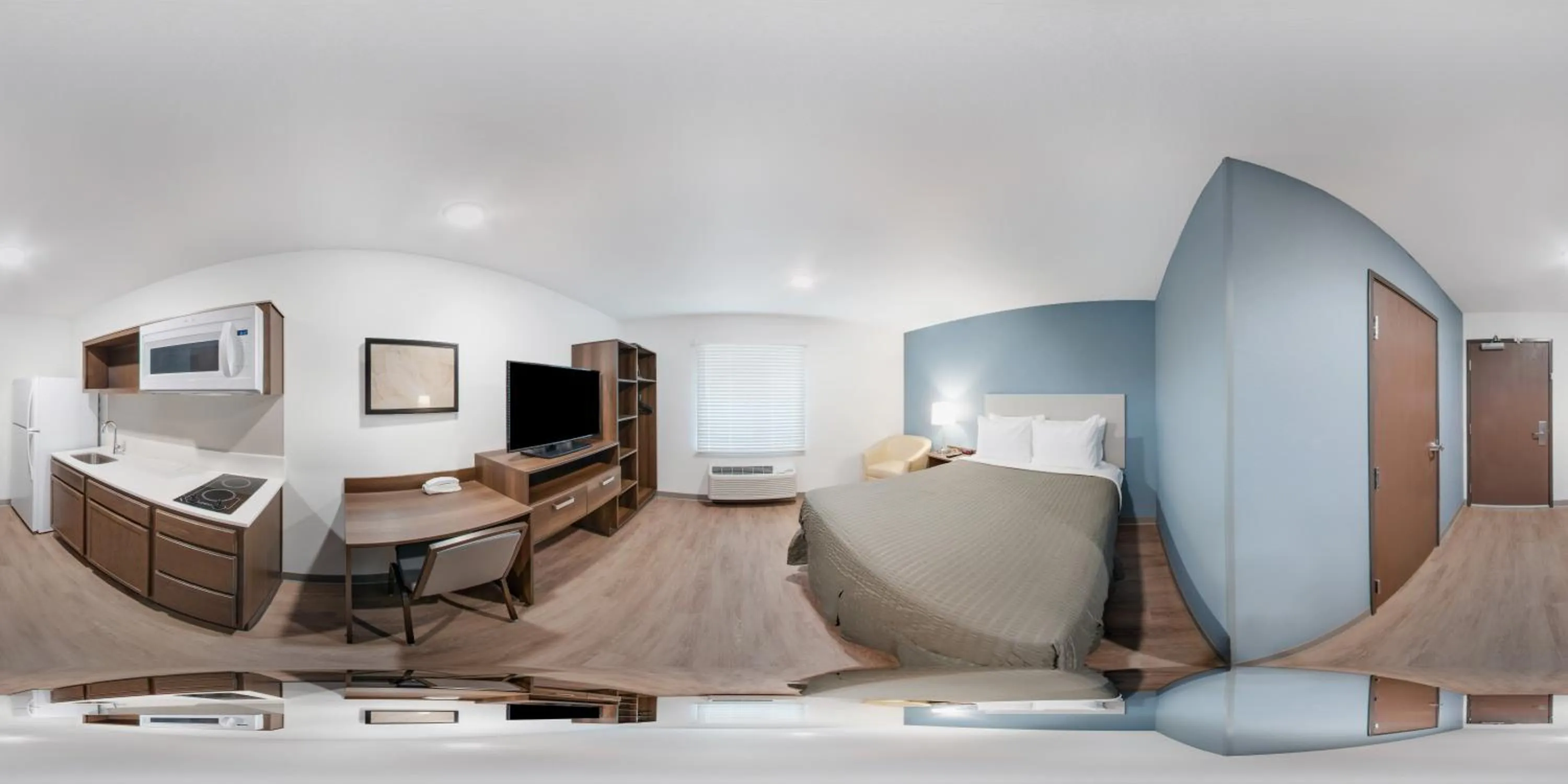 Photo of the whole room, Bed in WoodSpring Suites Charlotte - University Research Park