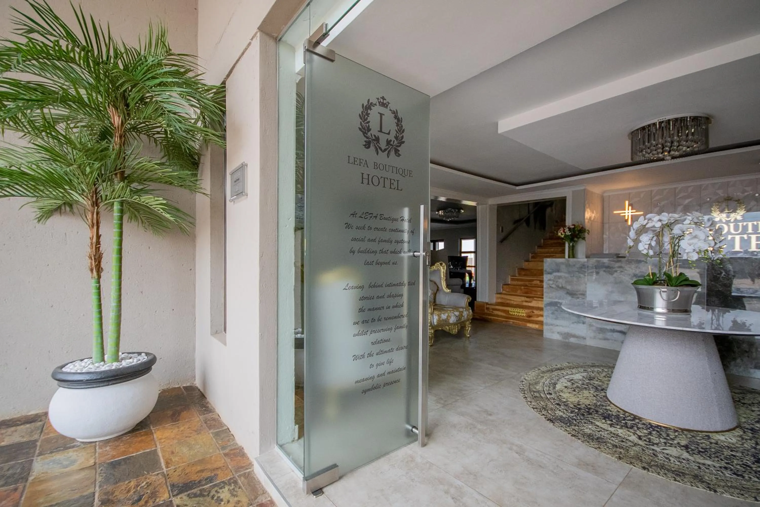Lobby or reception in Lefa Boutique Hotel