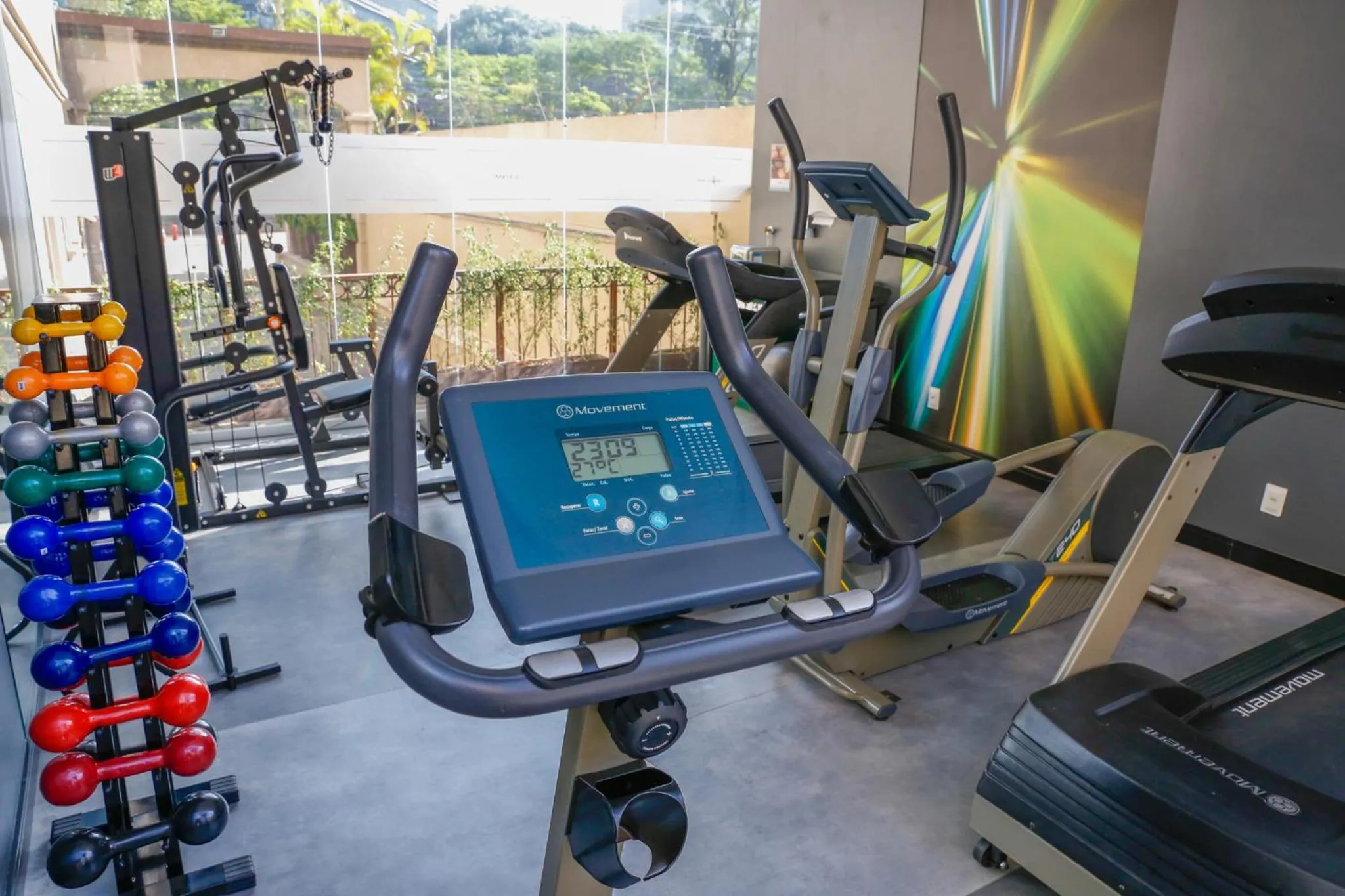 Fitness centre/facilities in Lindo Flat REFORMADO no coração da Vila Olimpia