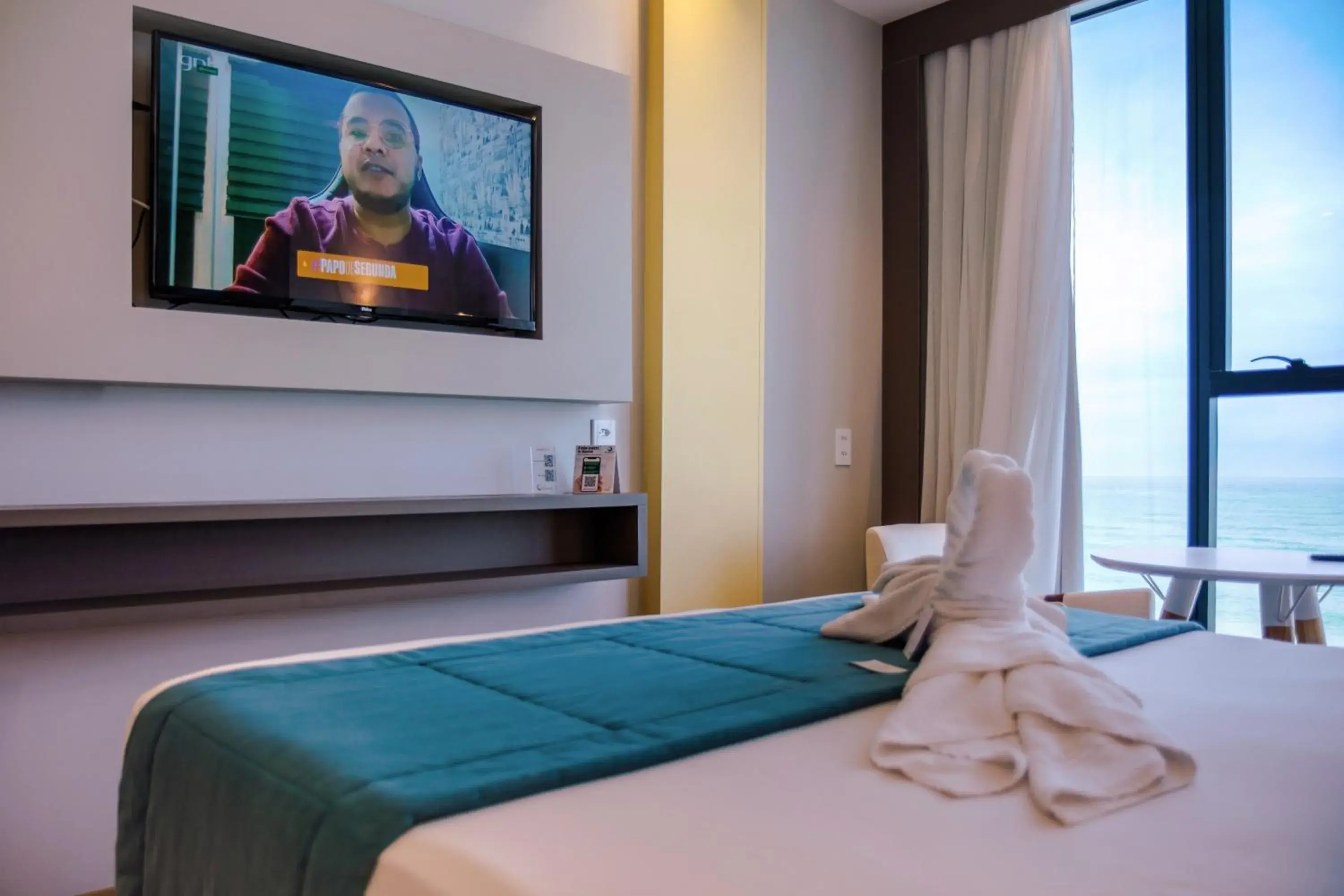 TV and multimedia, Bed in Hotel Água de Coco TV and multimedia, Bed in Hotel Água de Coco