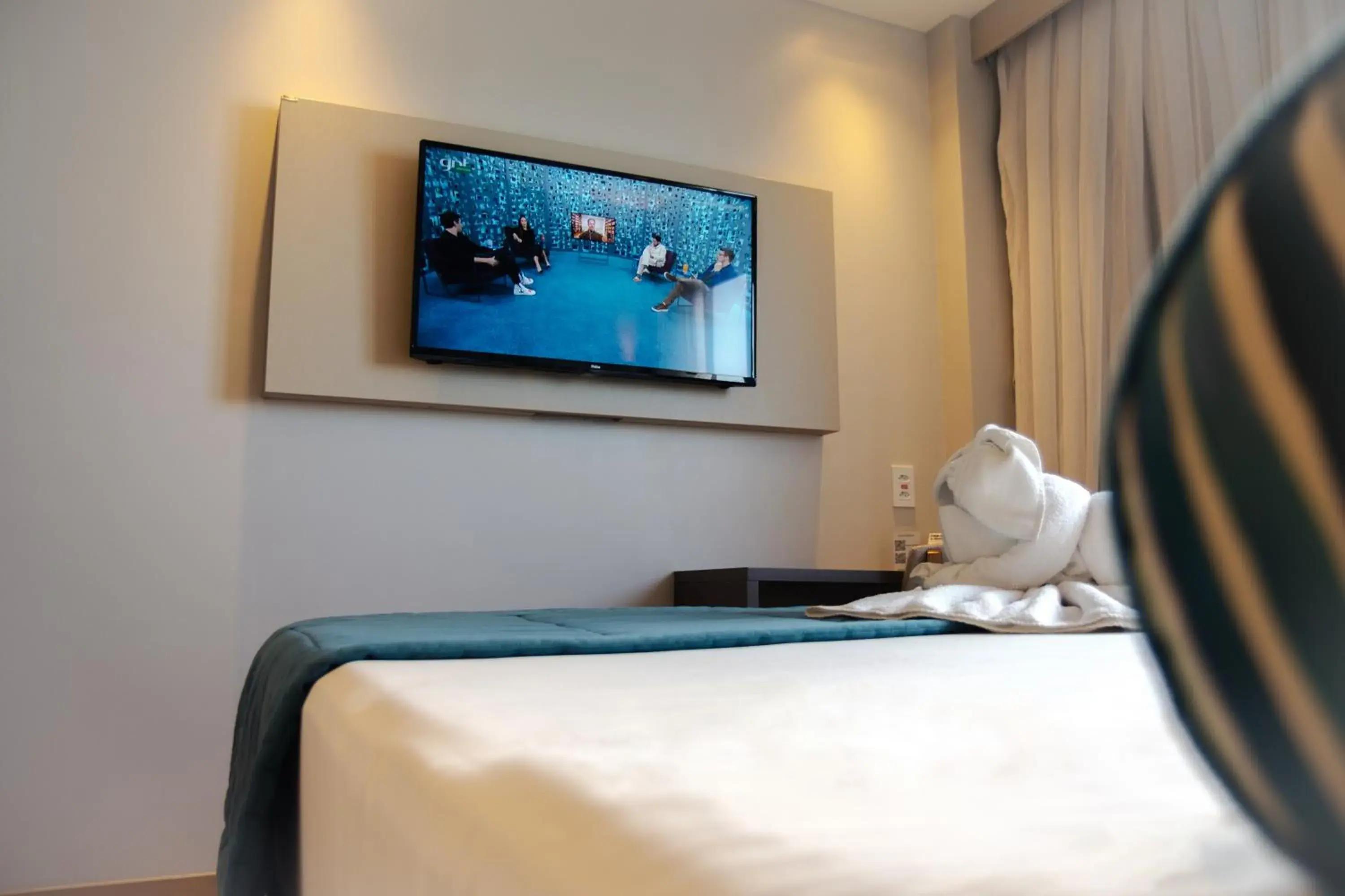 TV and multimedia, Bed in Hotel Água de Coco TV and multimedia, Bed in Hotel Água de Coco