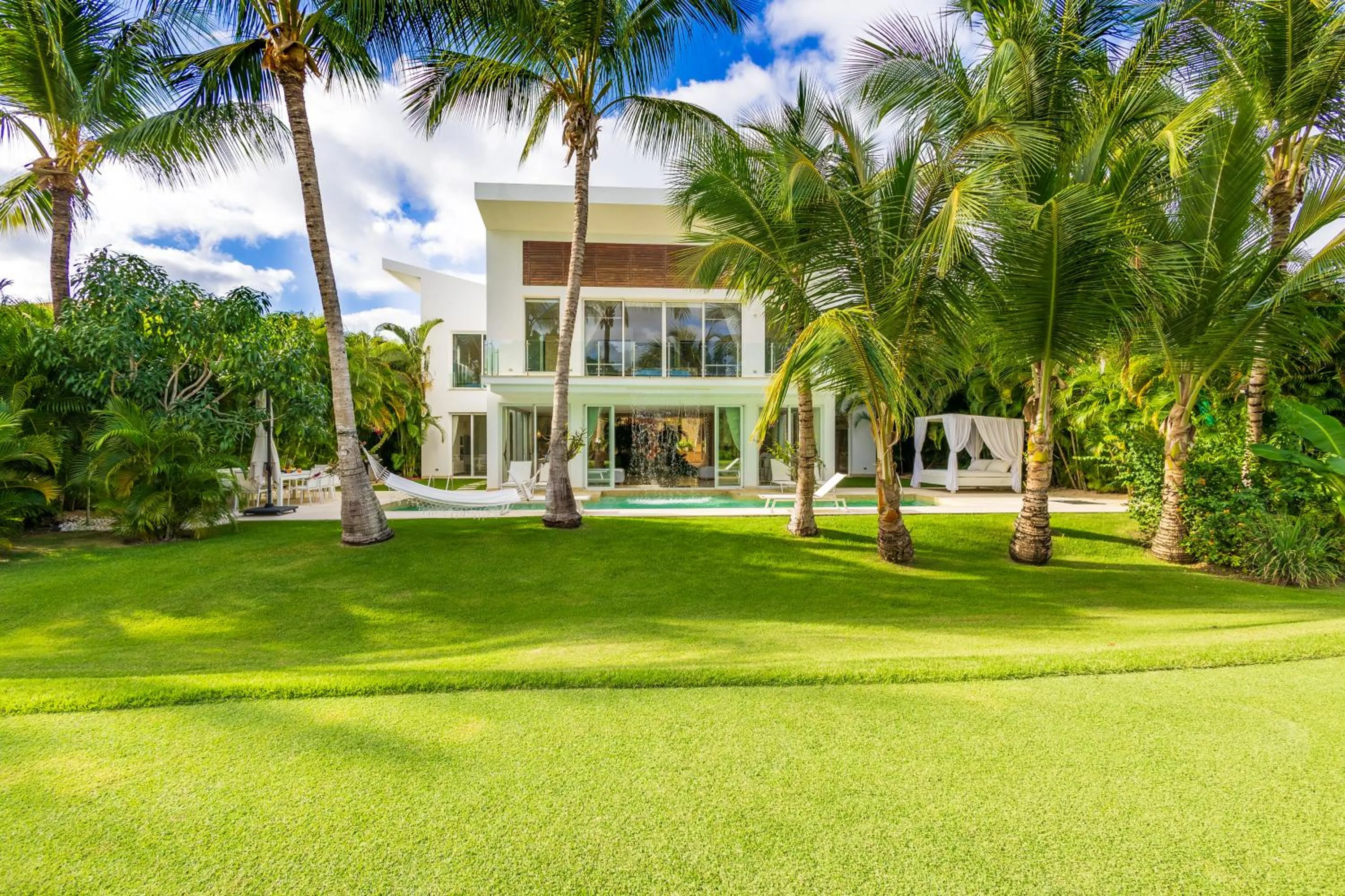 Property building in Luxury Rentals in Punta Cana - Exclusive Waterfall Villa with Private Pool, BBQ, Maid, Golf