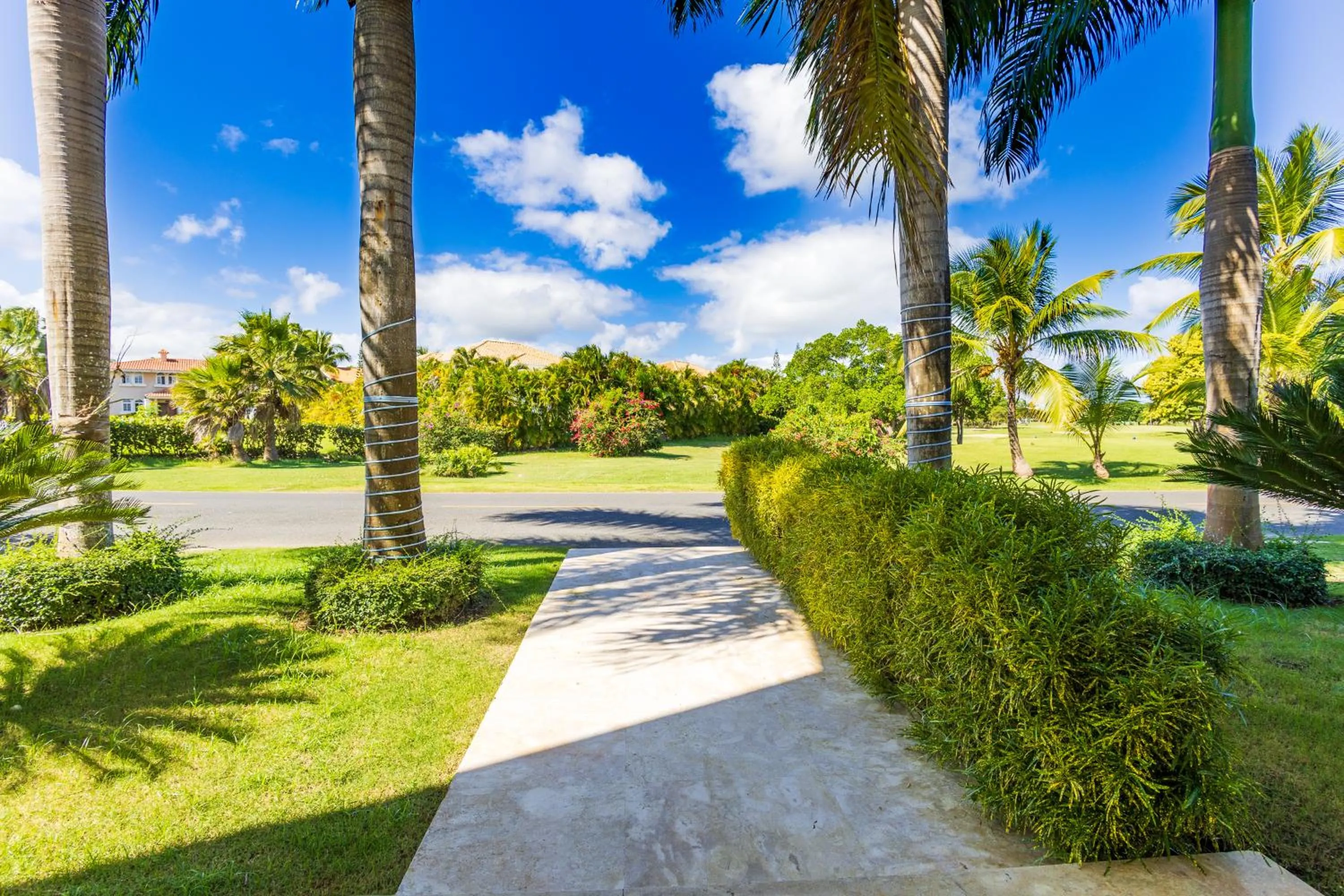 Garden in Luxury Rentals in Punta Cana - Exclusive Waterfall Villa with Private Pool, BBQ, Maid, Golf