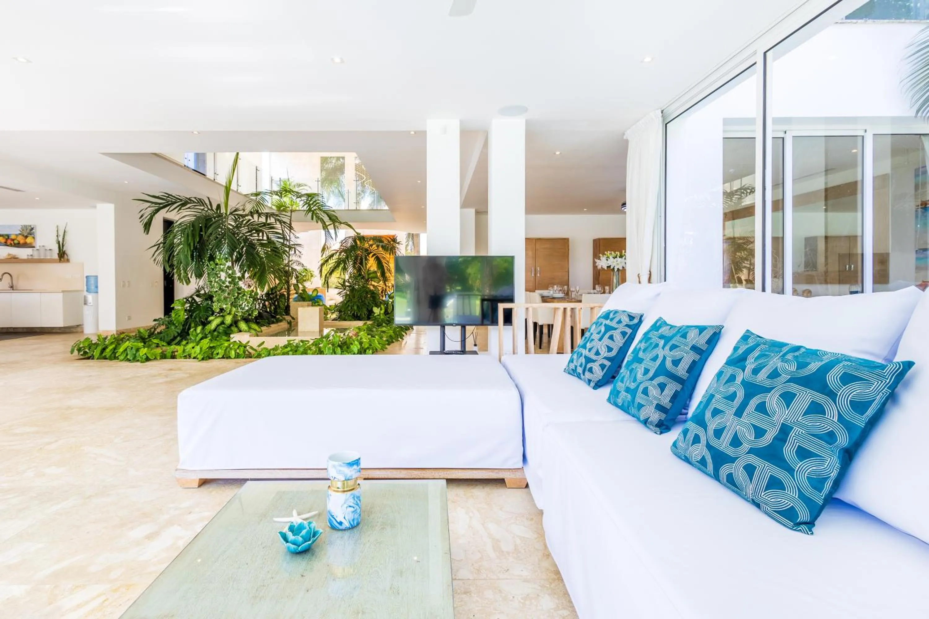 TV and multimedia in Luxury Rentals in Punta Cana - Exclusive Waterfall Villa with Private Pool, BBQ, Maid, Golf