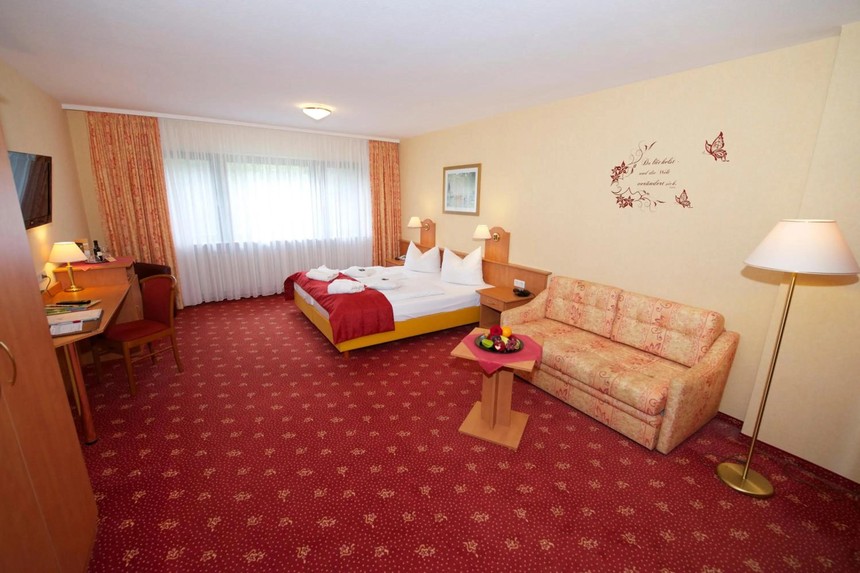 Photo of the whole room, Bed in Hotel Die Kleine Blume