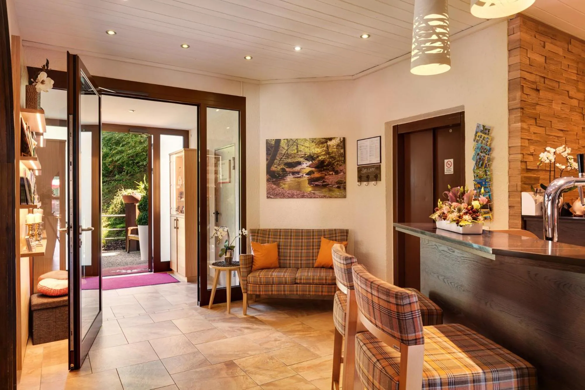 Lobby or reception in Hotel Die Kleine Blume