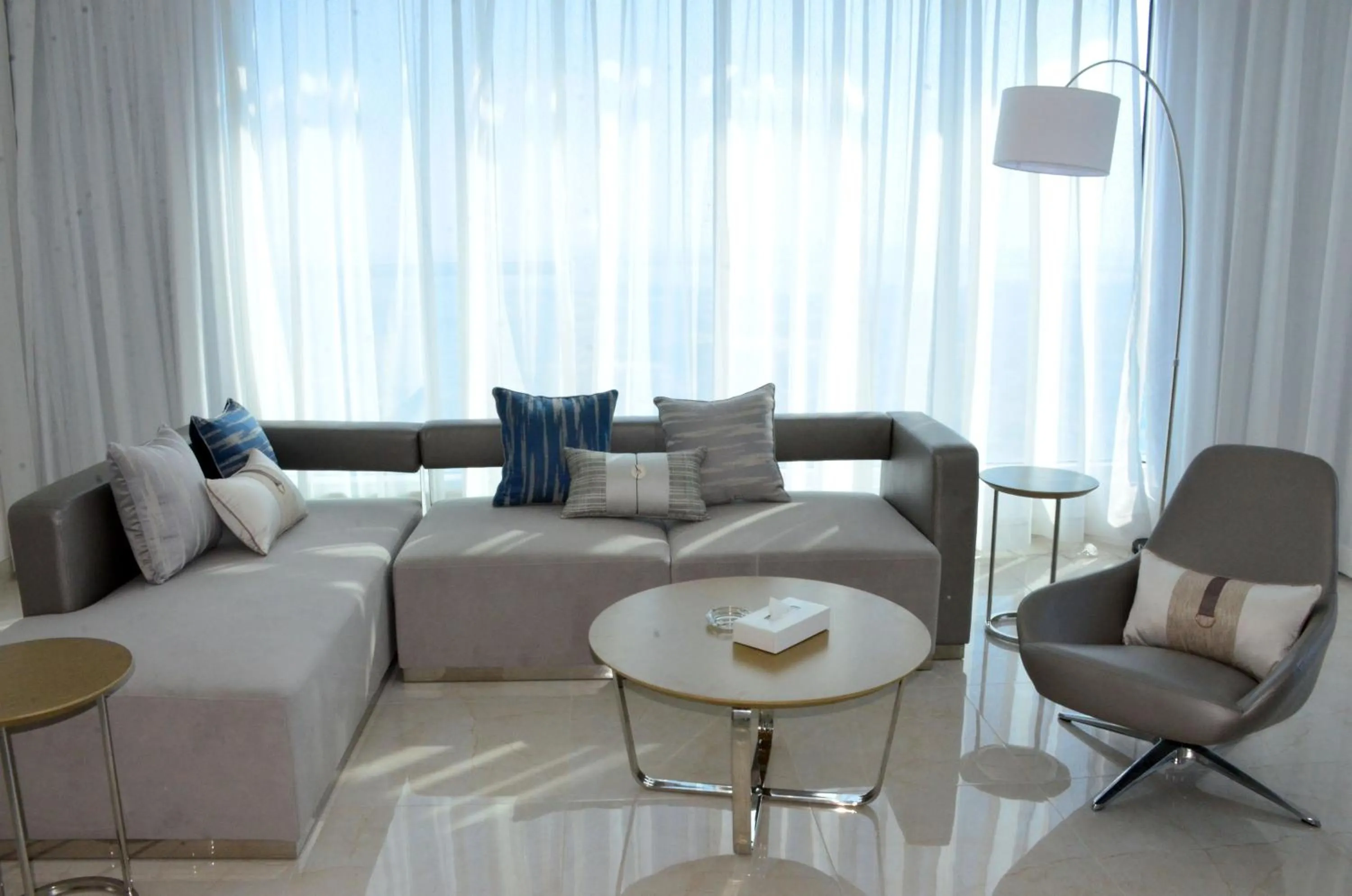 Seating area in The Lodge Suites