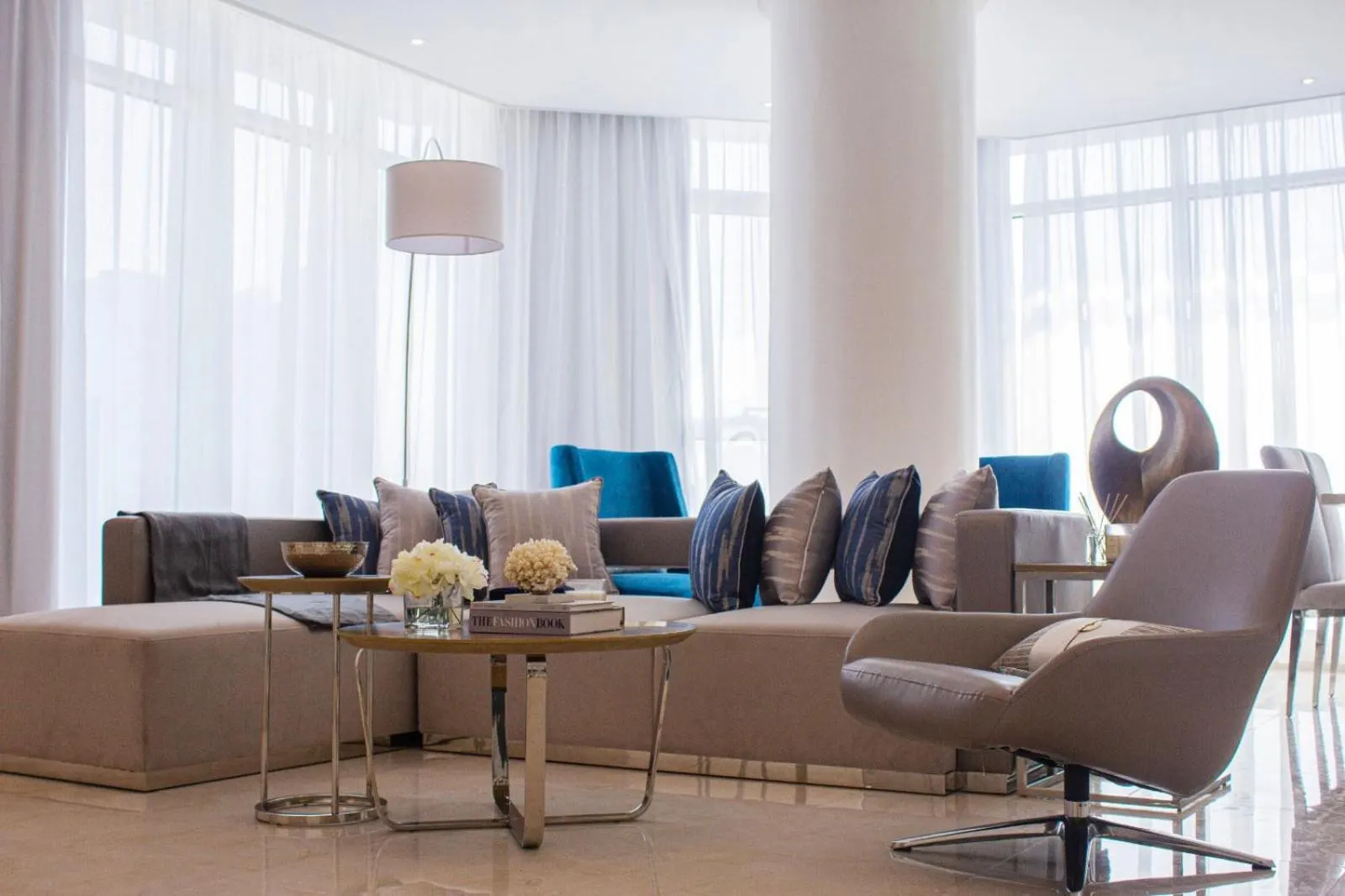 Living room in The Lodge Suites