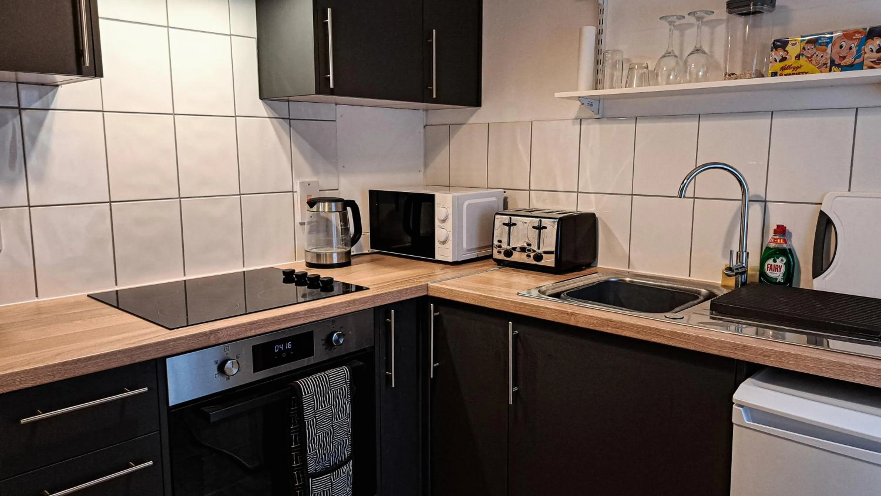 Communal kitchen in The Old Vicarage