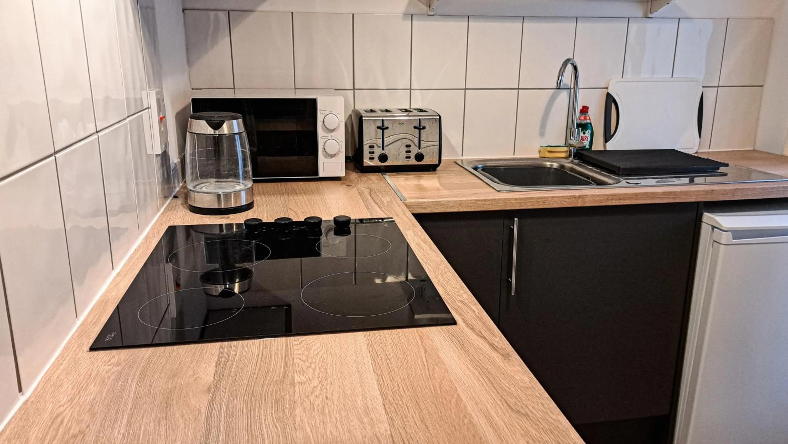 Communal kitchen in The Old Vicarage
