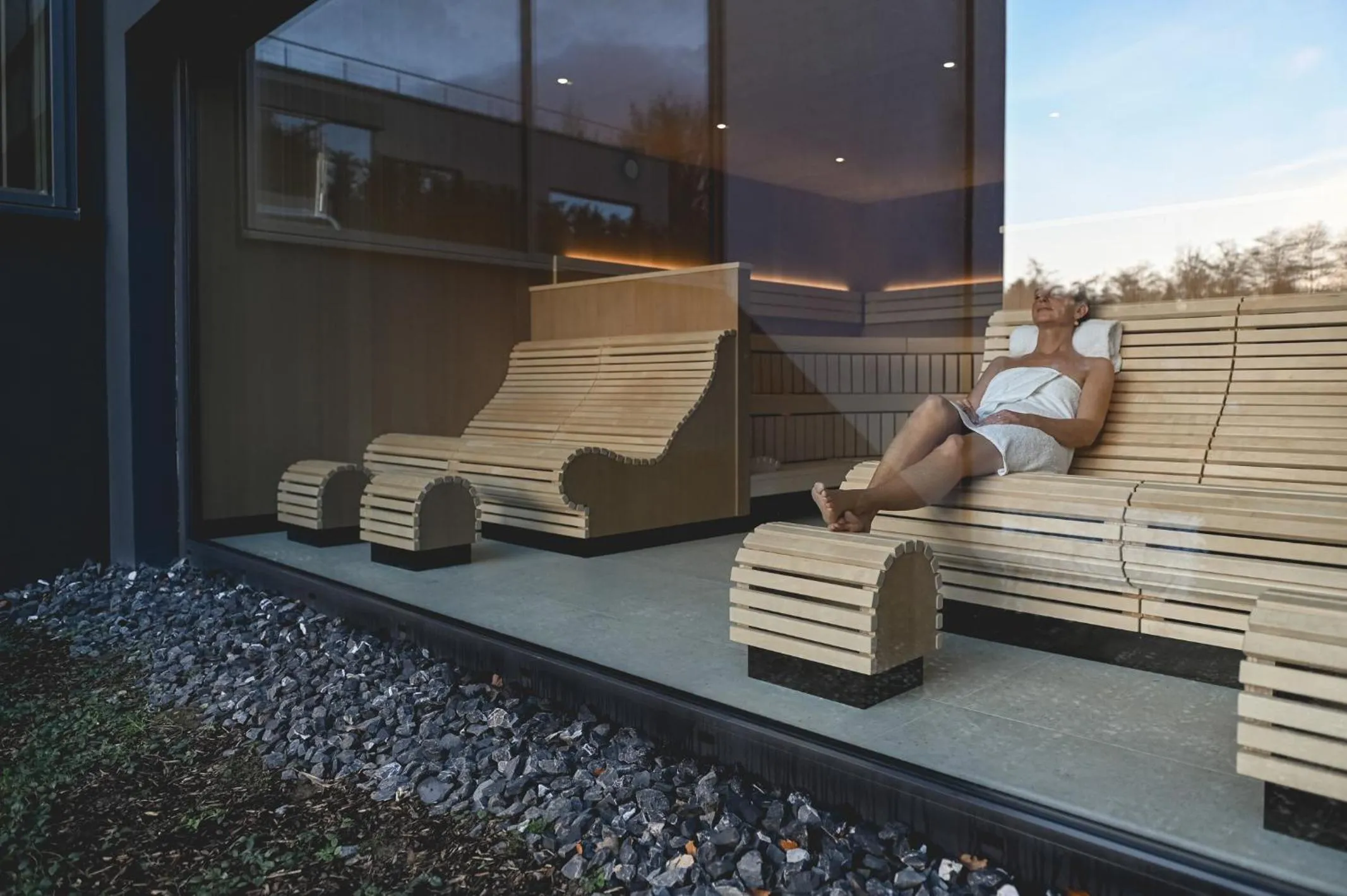 Sauna in Hotel VierJahreszeiten am Seilersee