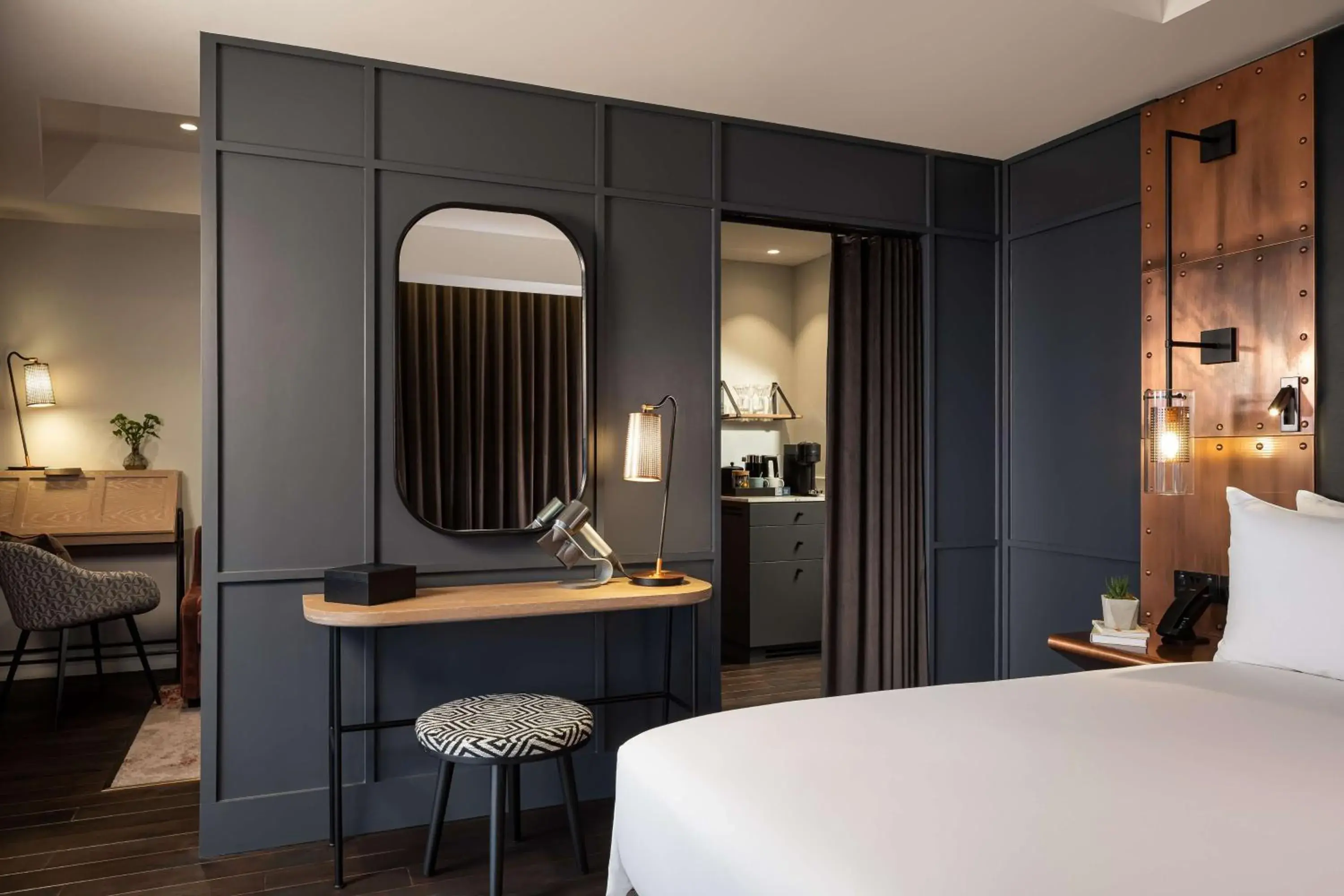 Bed in The Gantry London, Curio Collection By Hilton Bed in The Gantry London, Curio Collection By Hilton