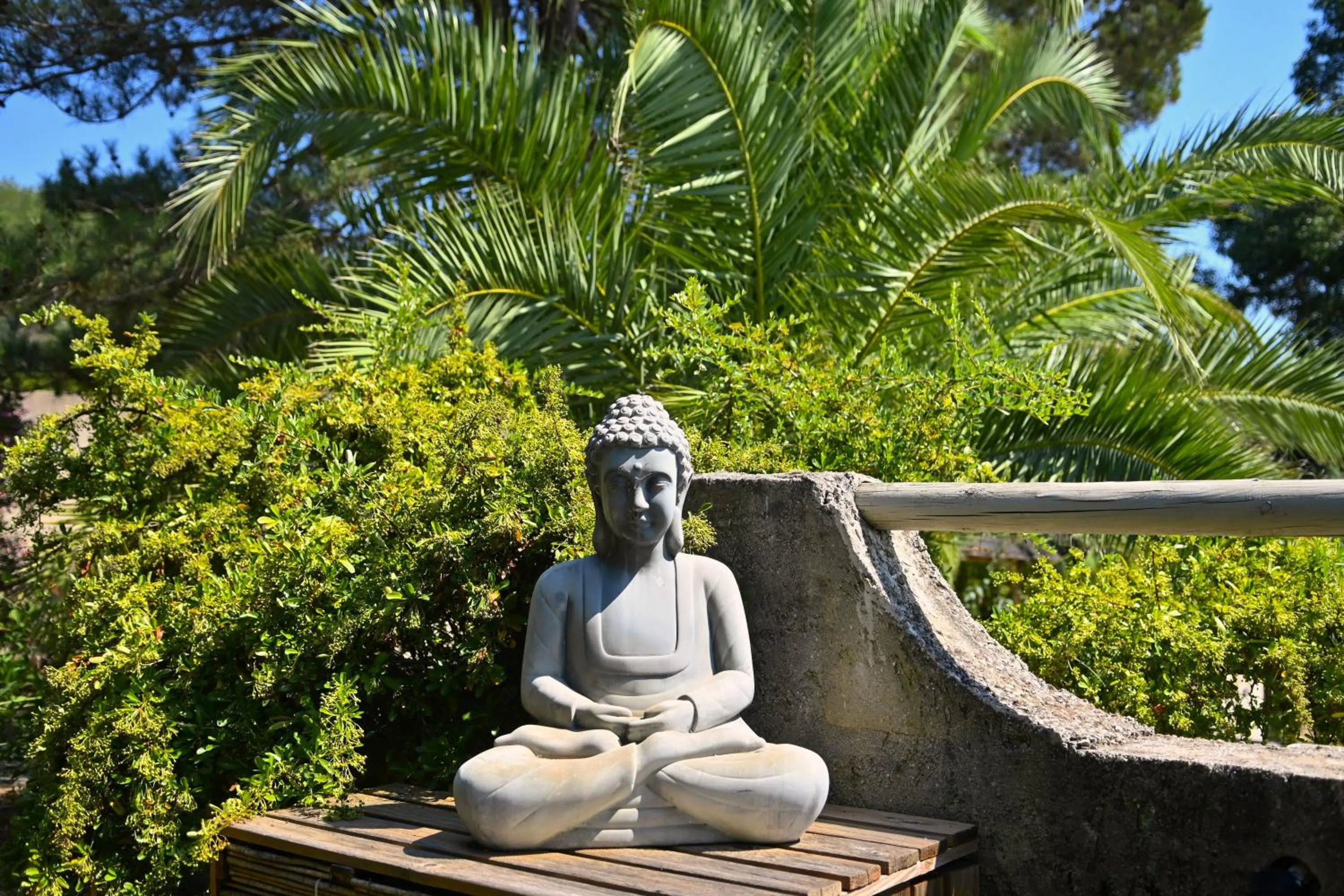 Garden in Les Jardins de Bormes, hôtel adult only avec sauna & jacuzzi