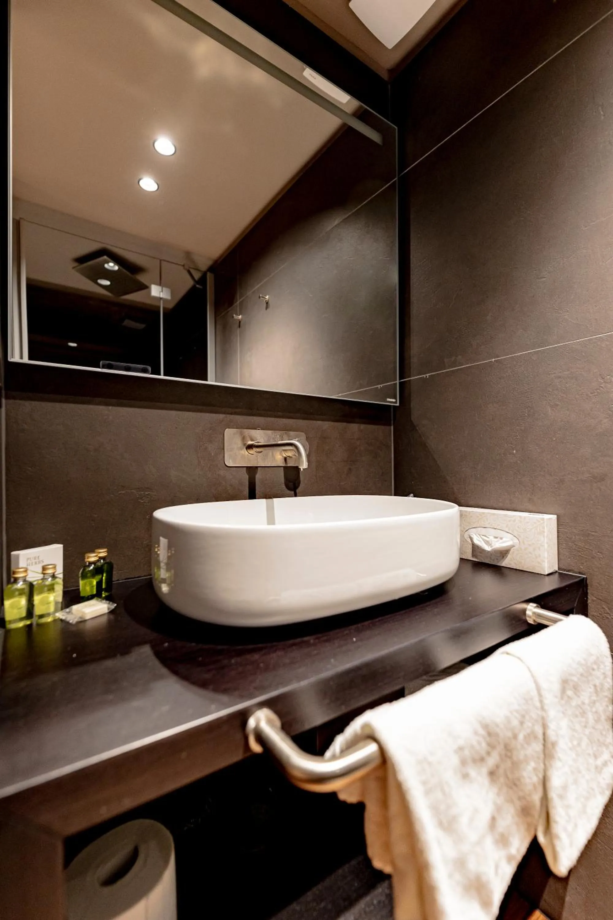 Bathroom in Hôtel Rallye & Entrées aux Bains de la Gruyère